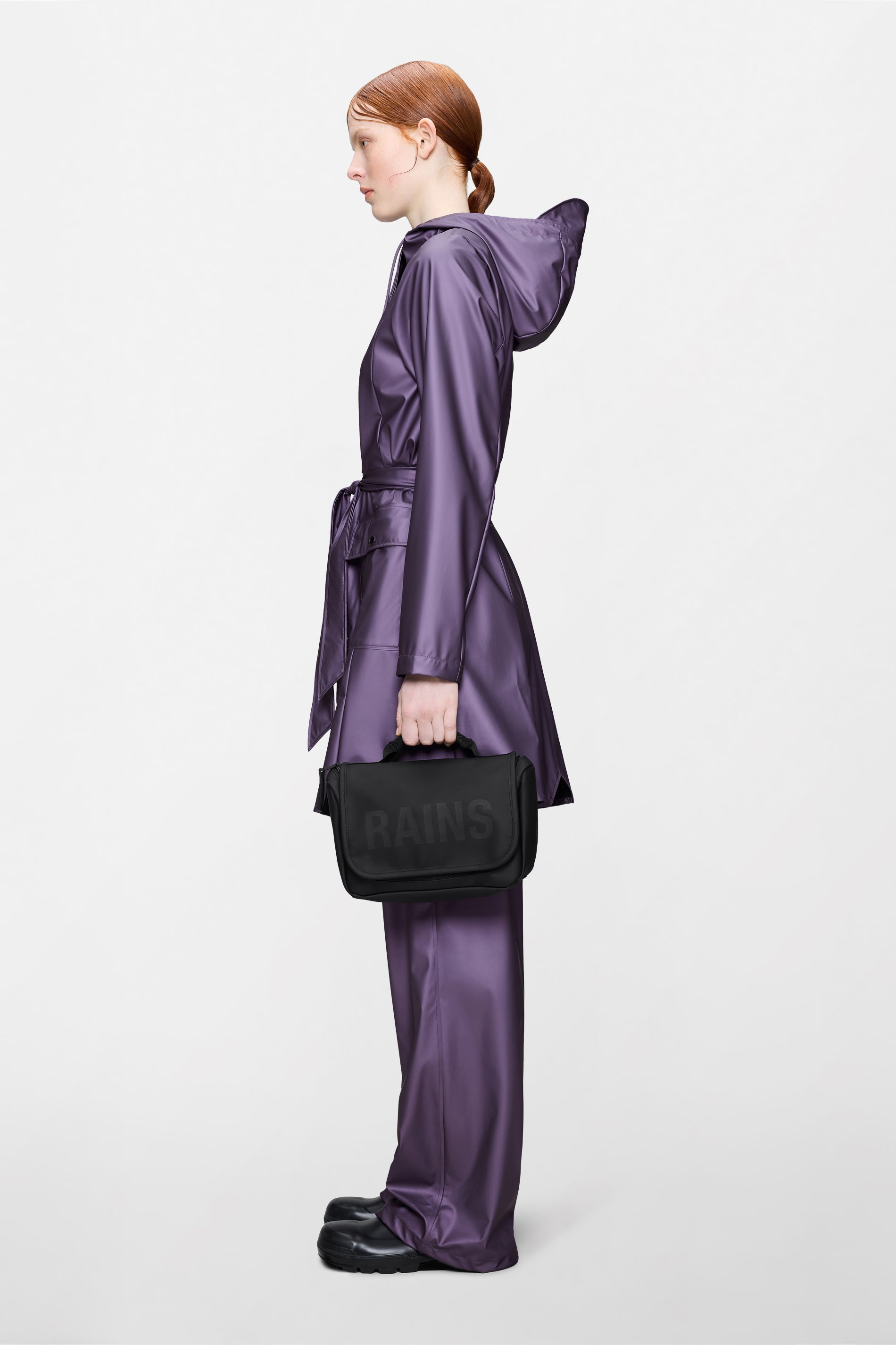 RAINS Texel Wash Bag Black Wash Bag