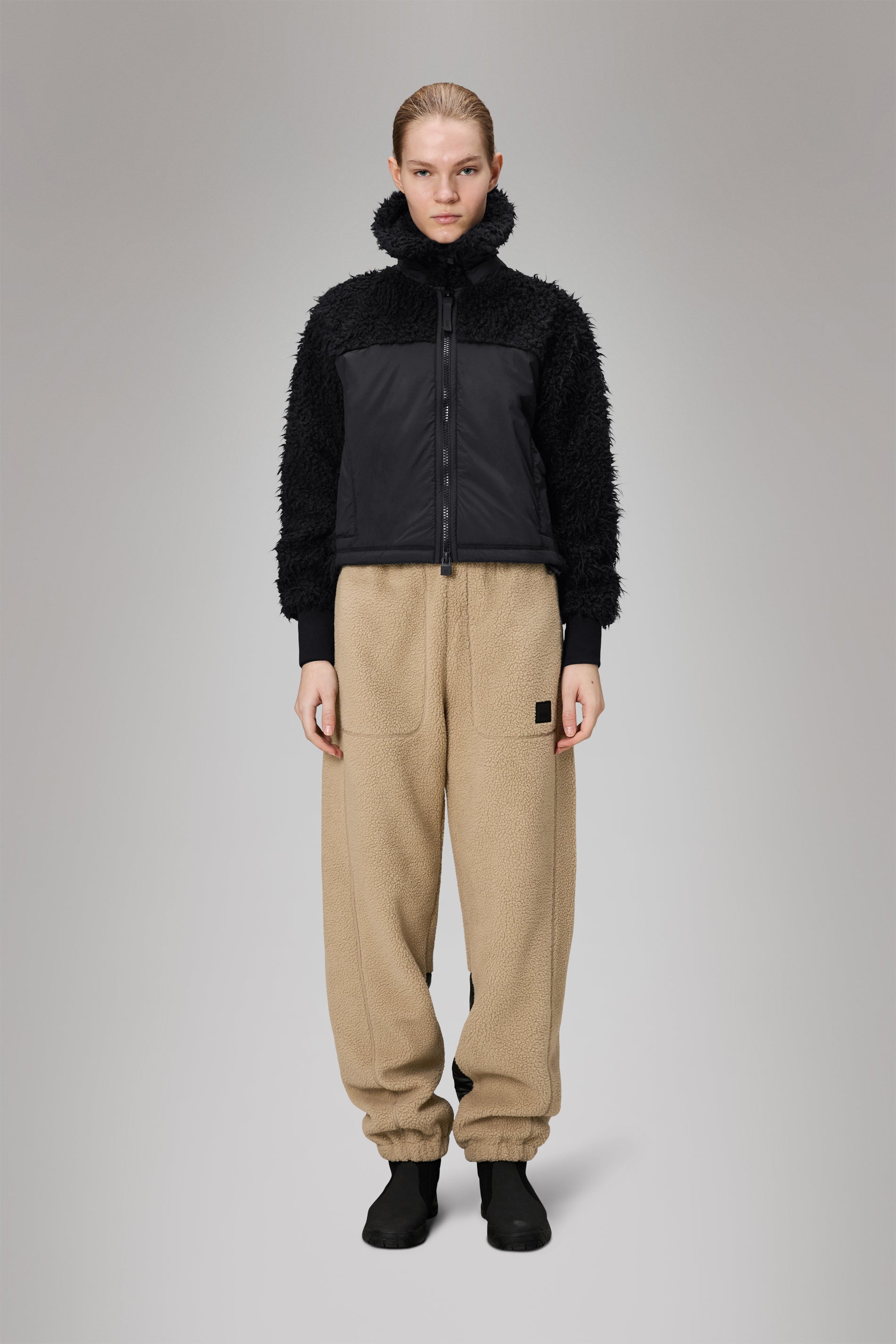 Rains Trikala Vision Fleece W Jacket Black Jacket