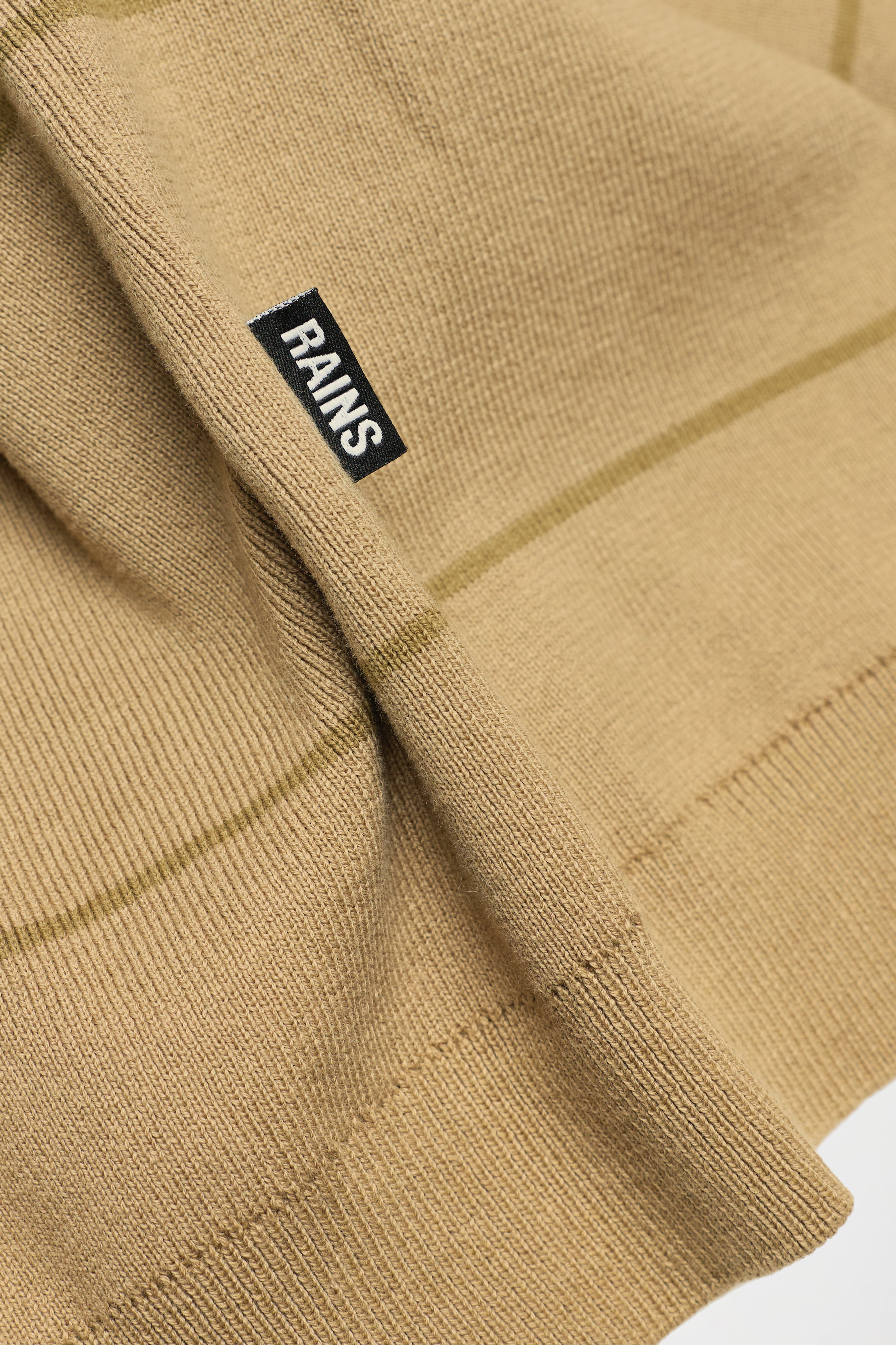 Striped Knit Long Sleeve Polo