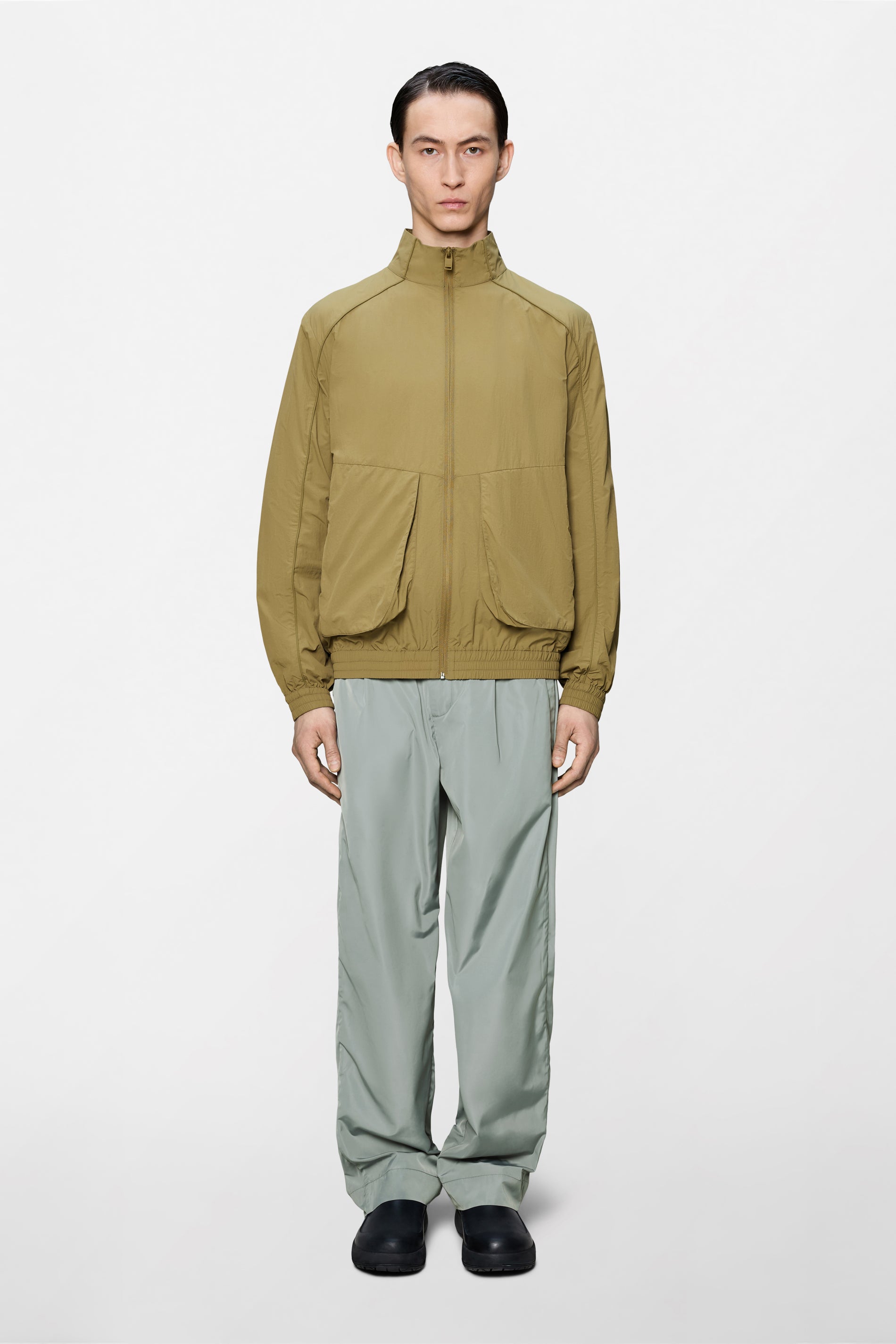 RAINS Cooldown Pocket Track Top Fawn Jacket