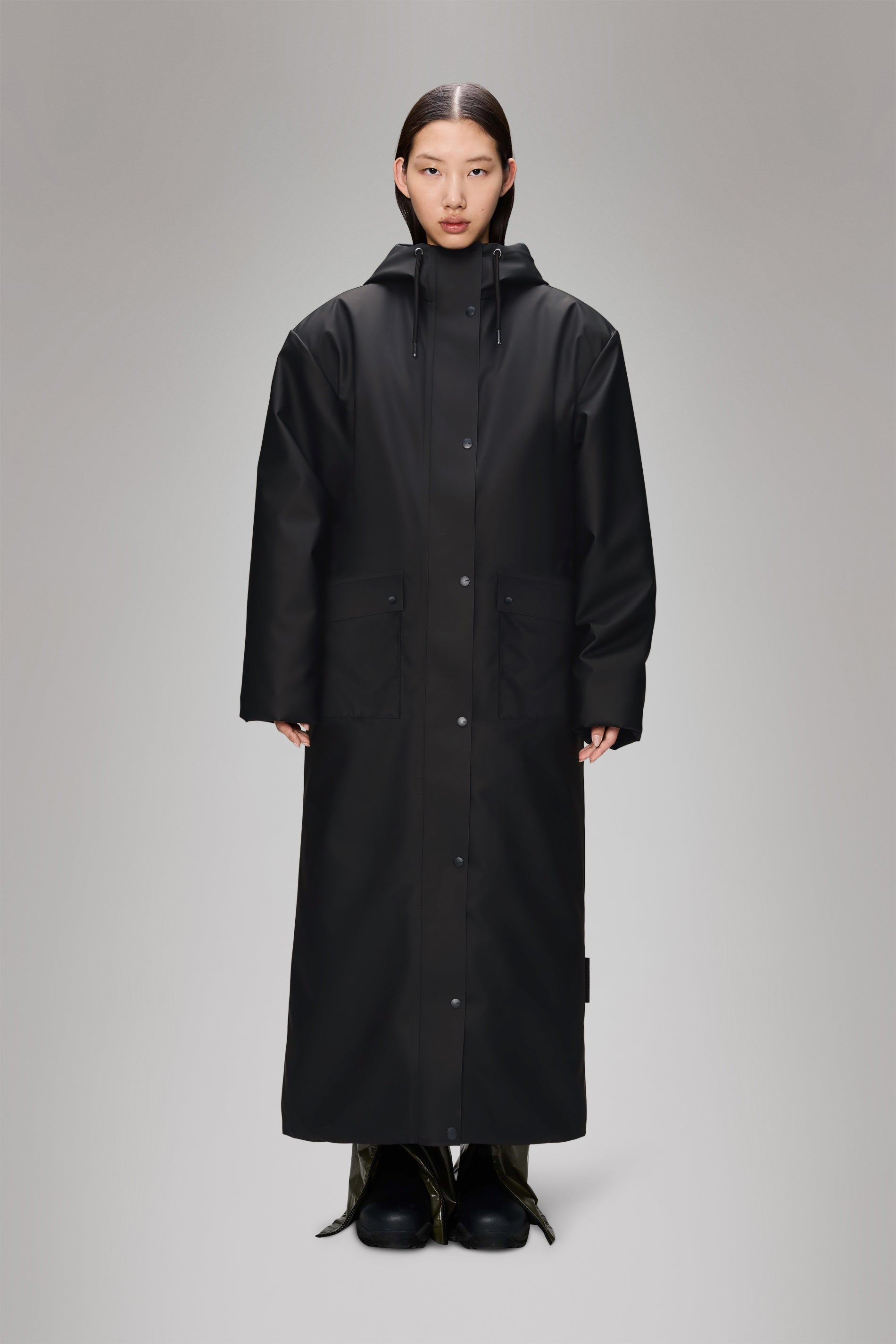 Rains Nome Vision Longest Jacket Black Jacket