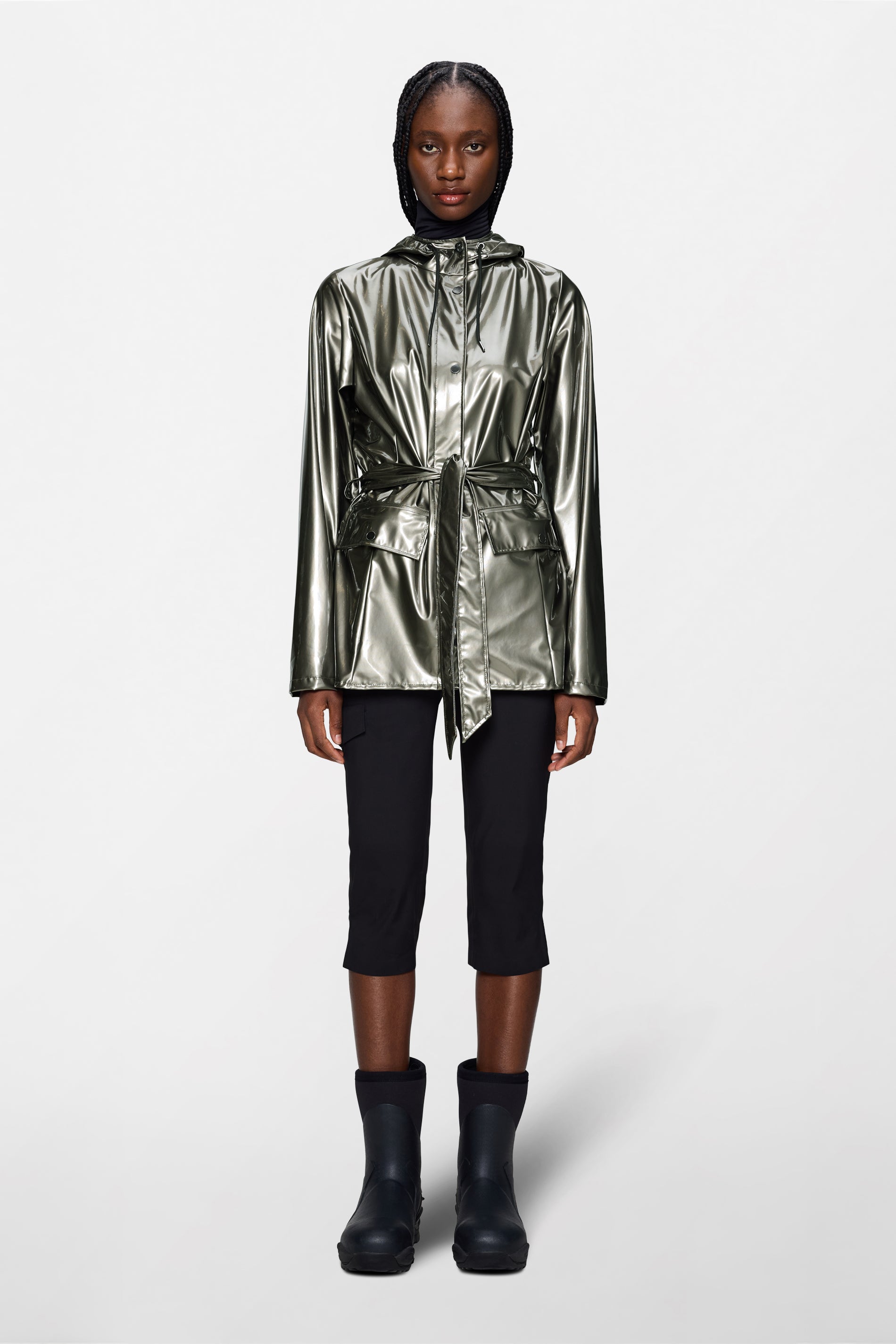 RAINS Curve Jacket Raven Jacket