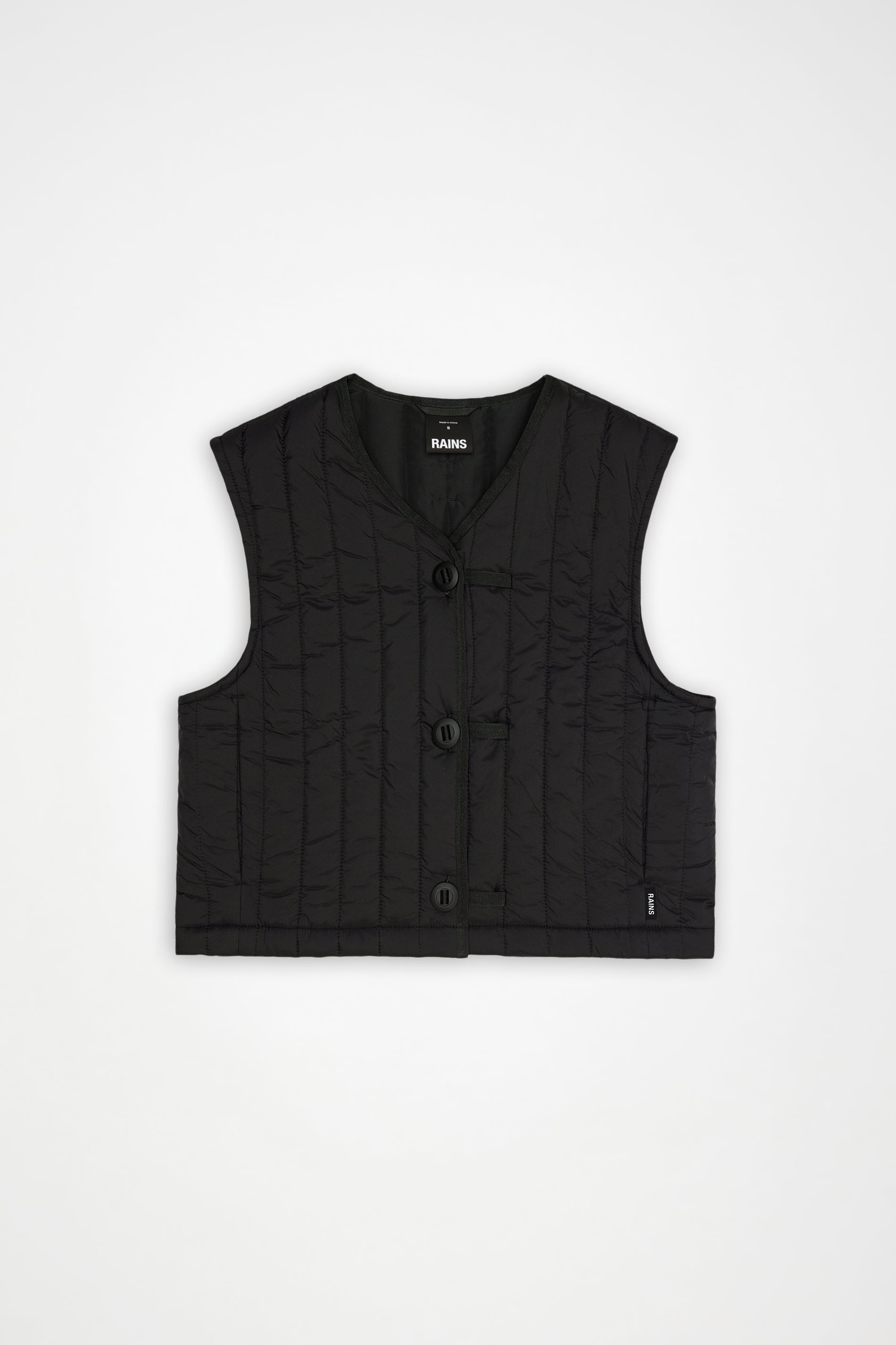 RAINS Banja Short Liner W Vest Black Jacket