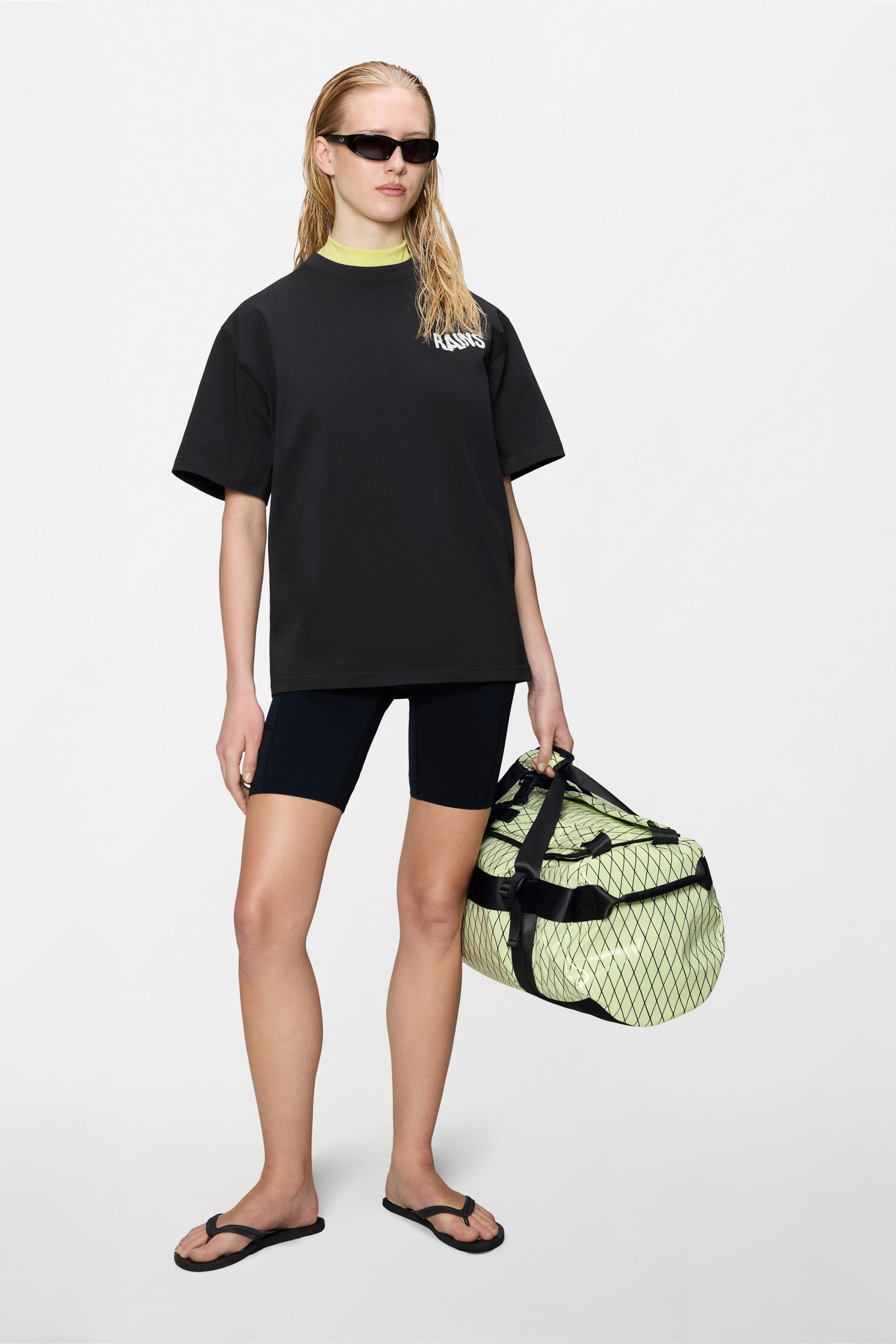 RAINS Classic T-shirt Ripple Black Short Sleeve