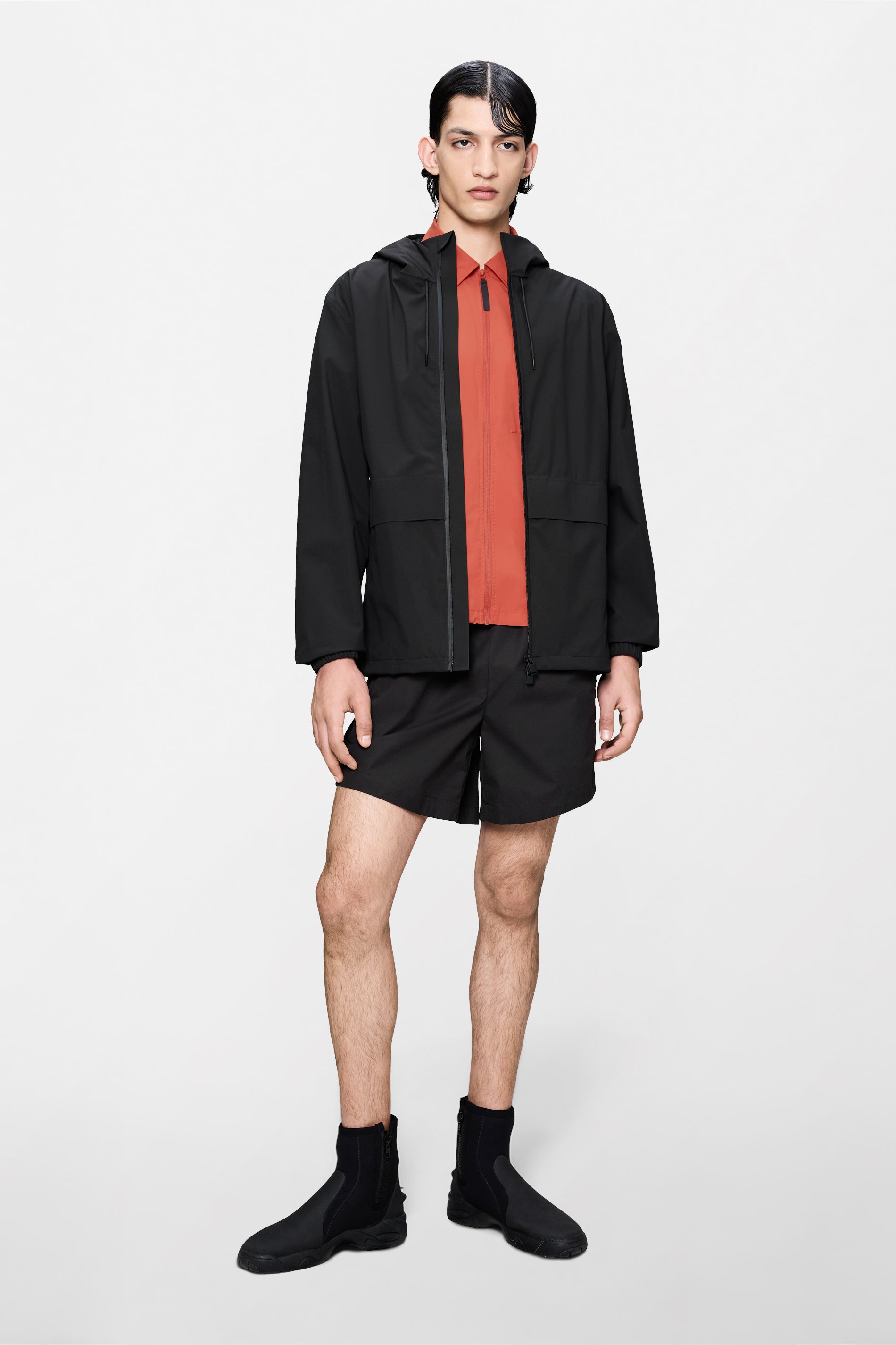 RAINS Suva Hardshell Pocket Jacket Black Jacket