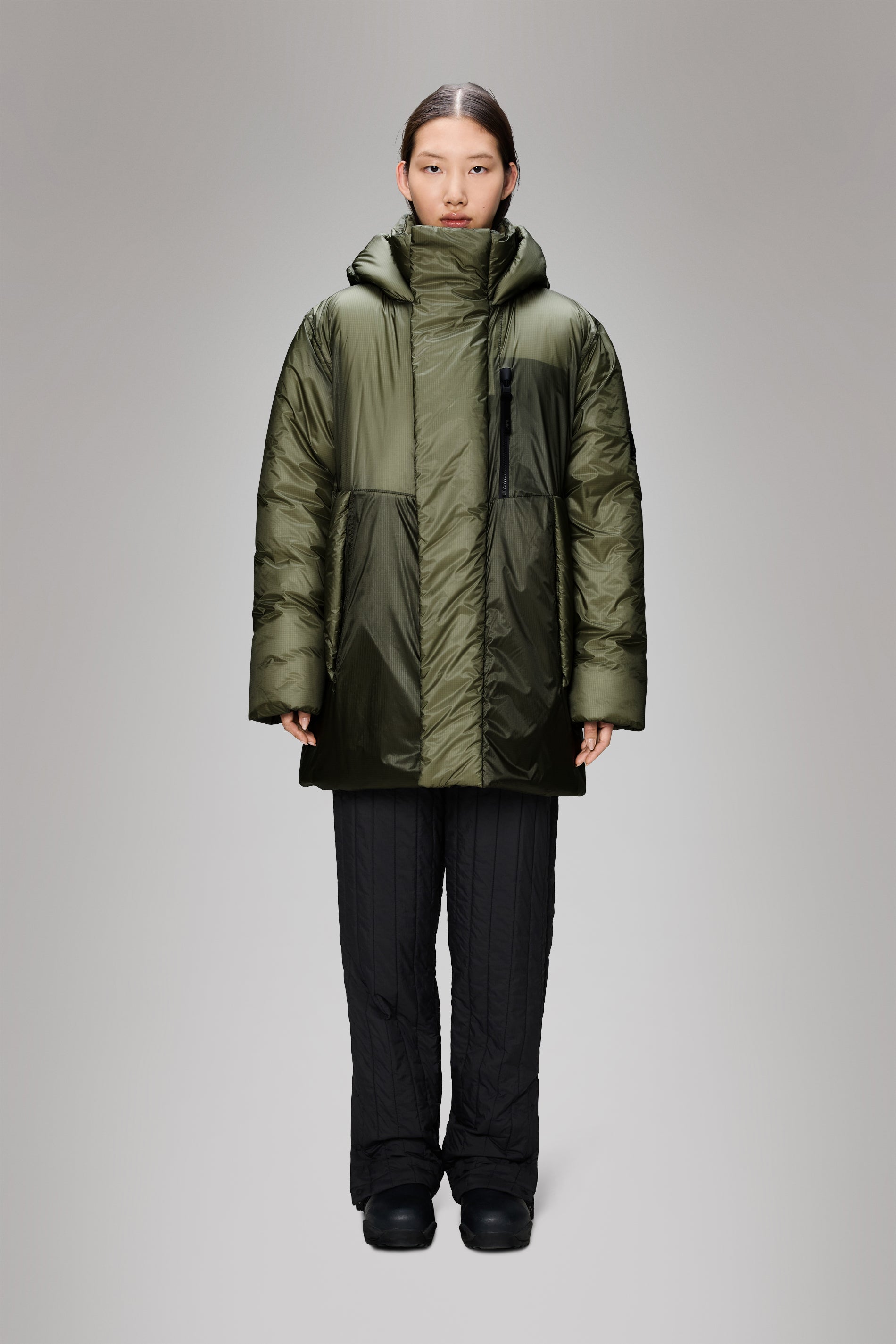 RAINS Torna Insulated Long Jacket Marsh Jacket