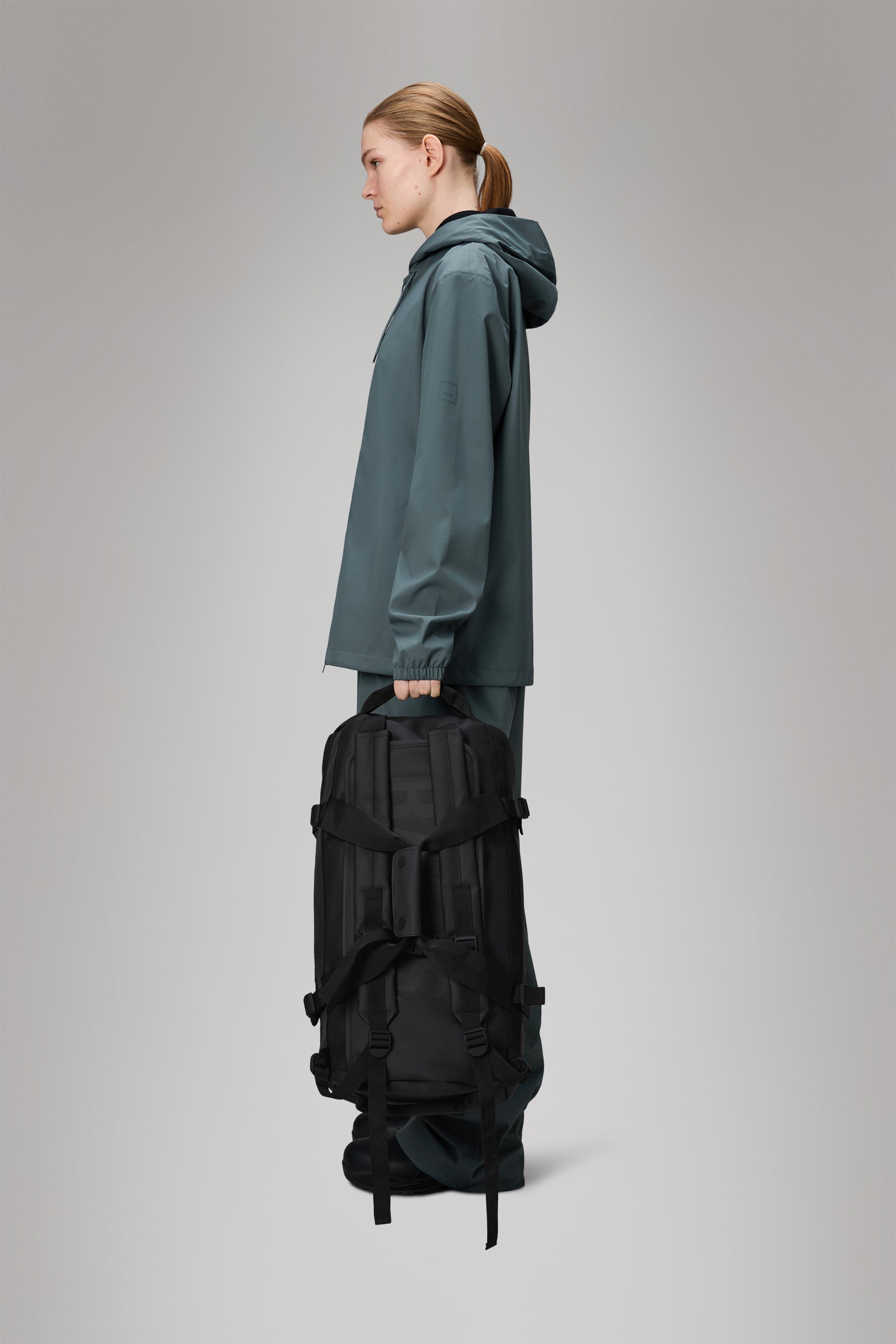 RAINS Texel Duffel Bag Small Black Duffel