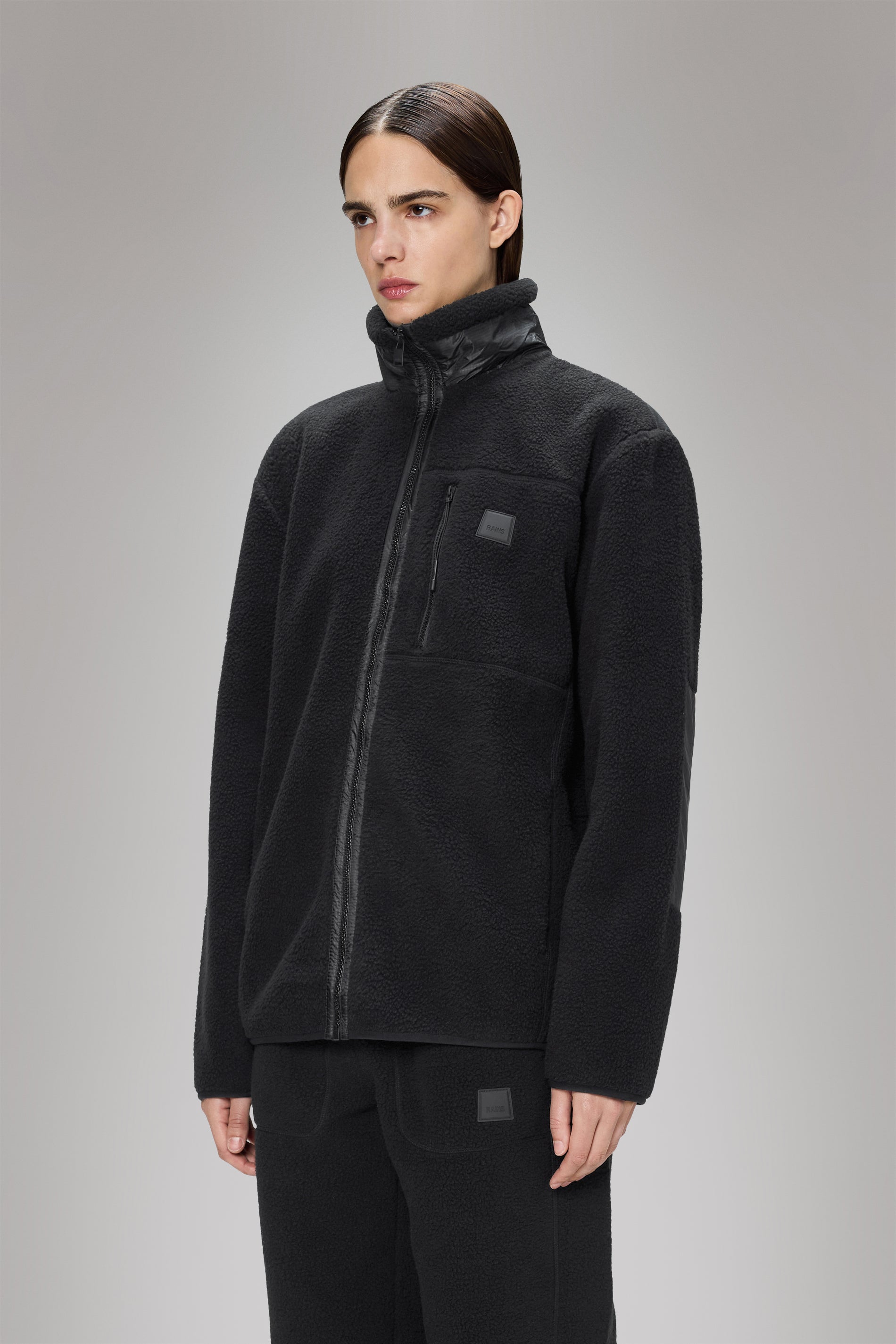 Rains Yermo Fleece Jacket Black Jacket