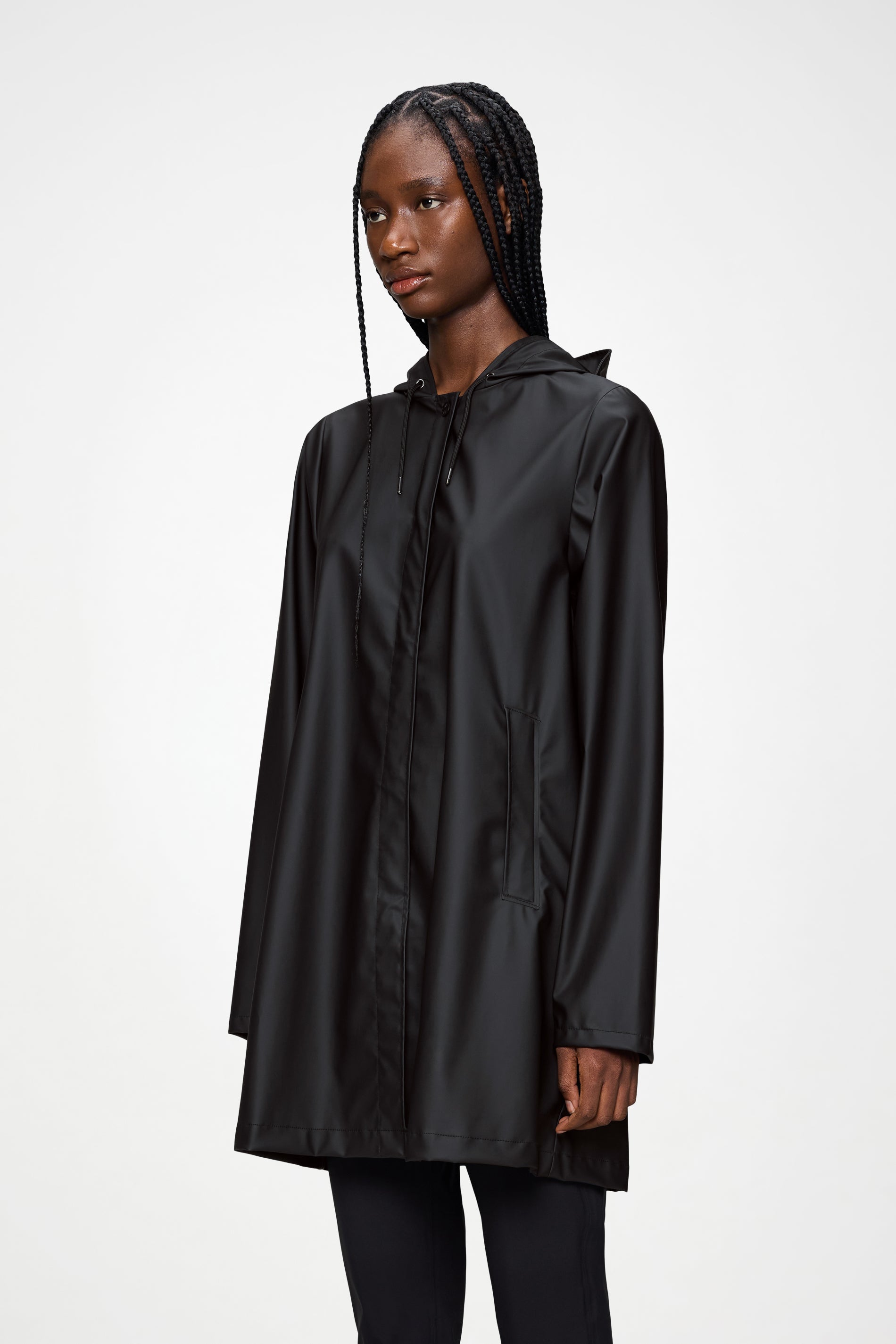 RAINS A-Line W Jacket Black Jacket