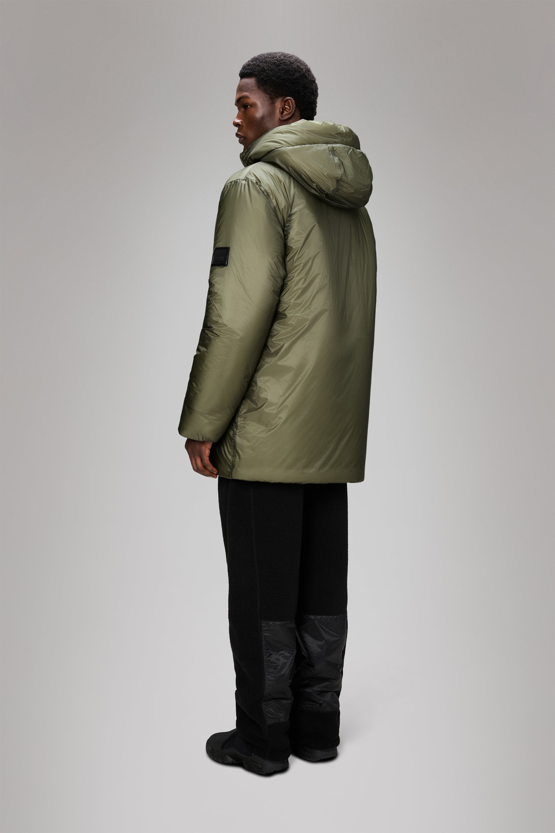 RAINS Torna Insulated Long Jacket Marsh Jacket
