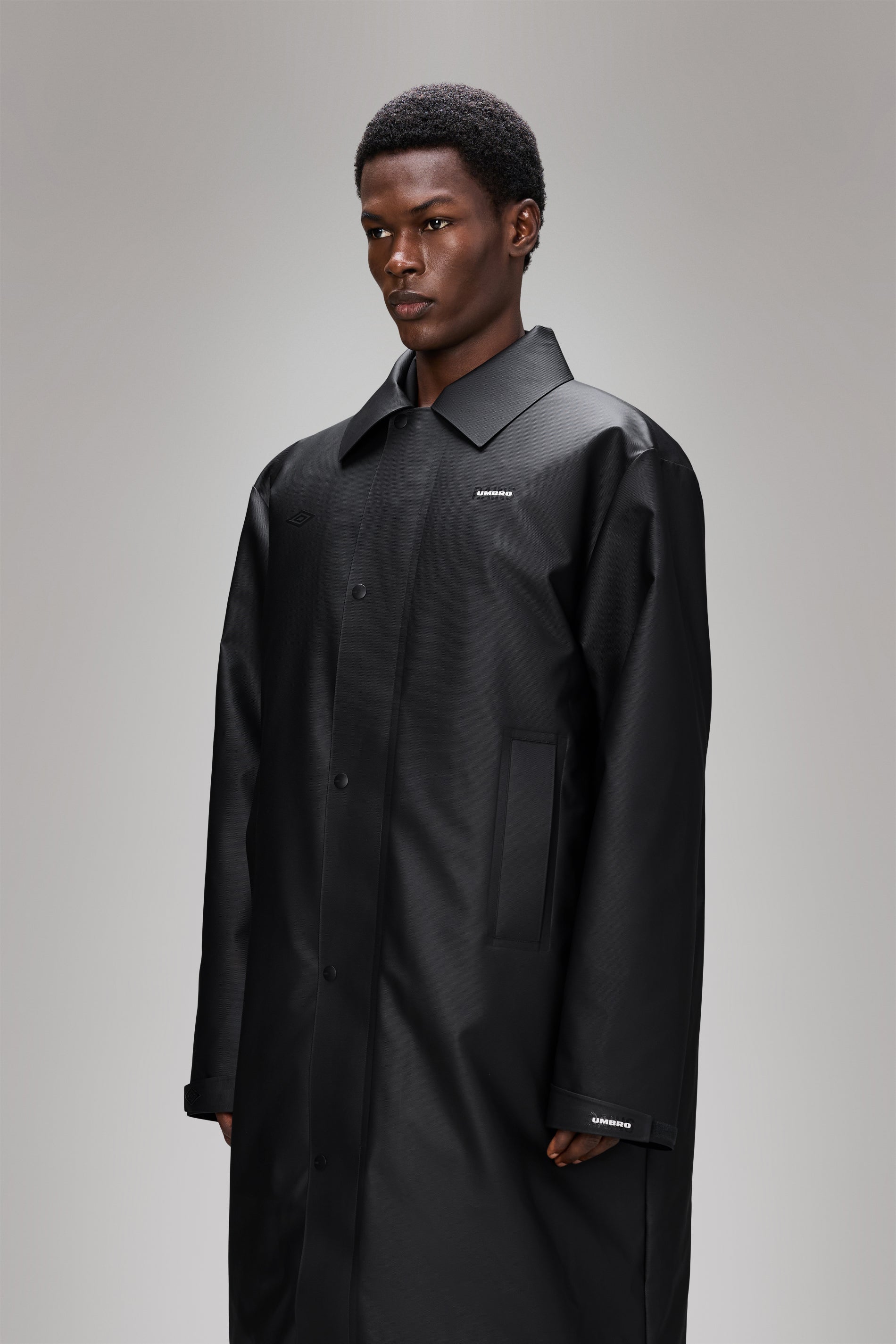 RAINS Rains x Umbro Manager Coat Black