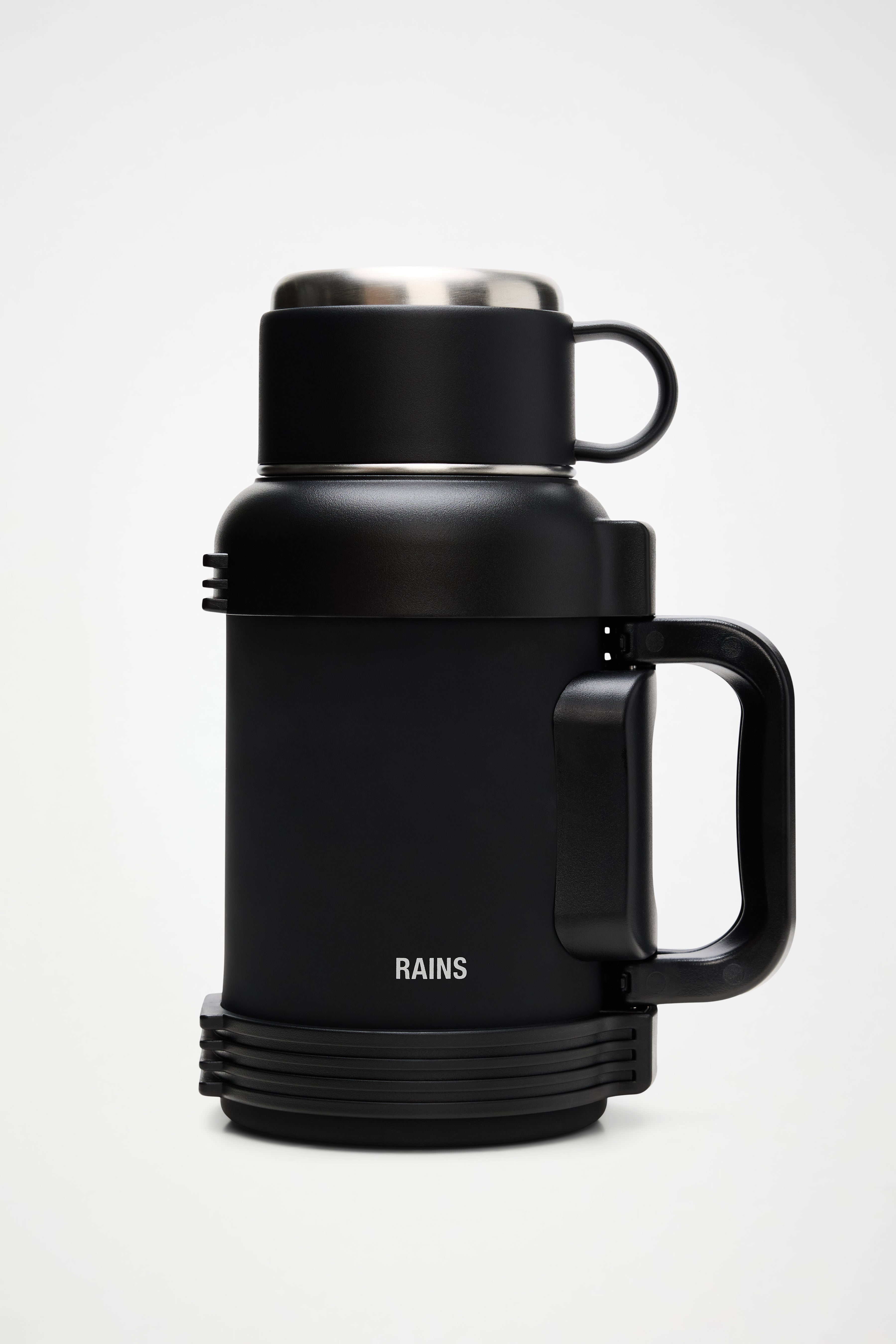 RAINS Stainless Steel Tumbler Vacuum Flask 1300ml Black Coffee Mugs