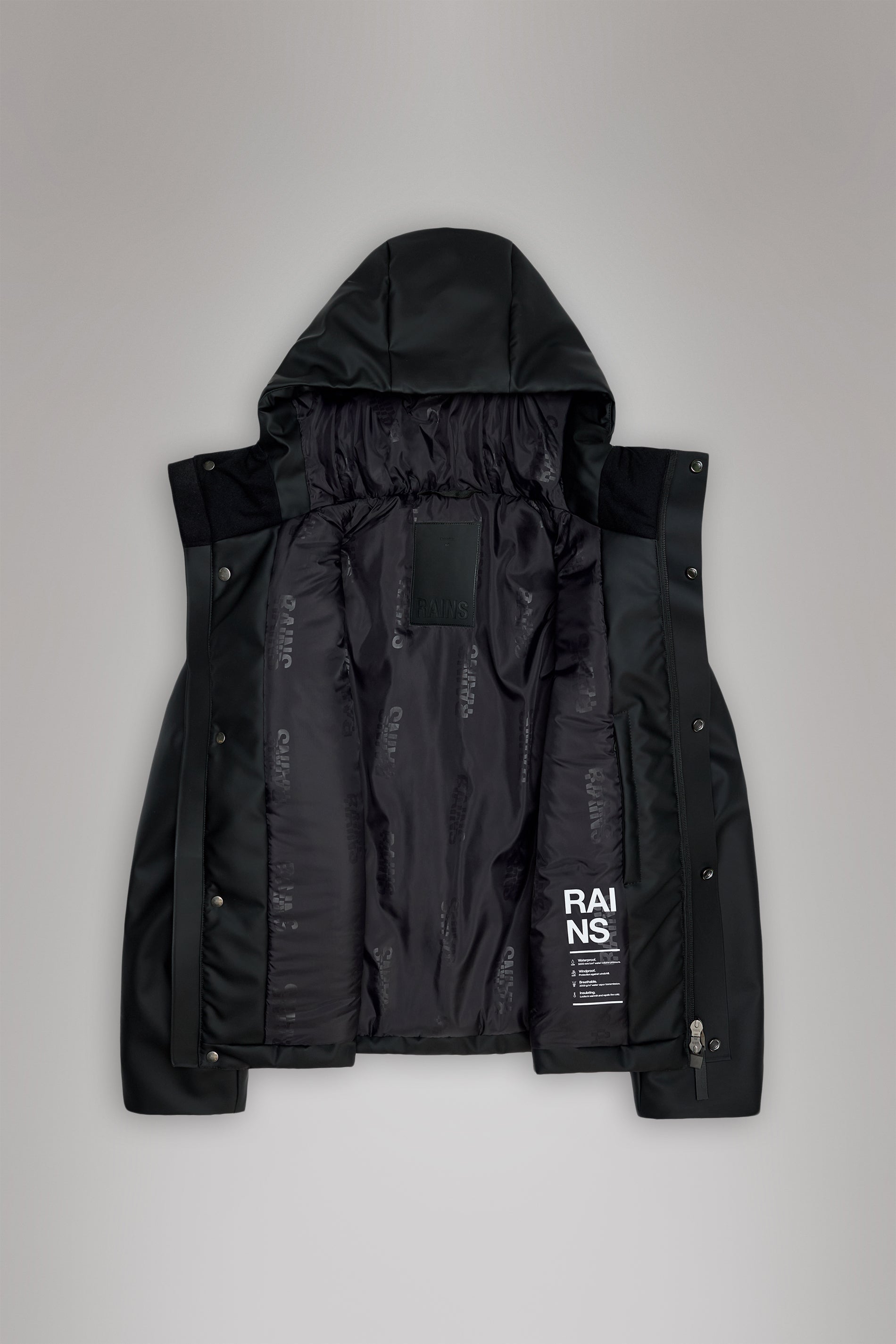 RAINS Nome Short W Parka Navy Jacket