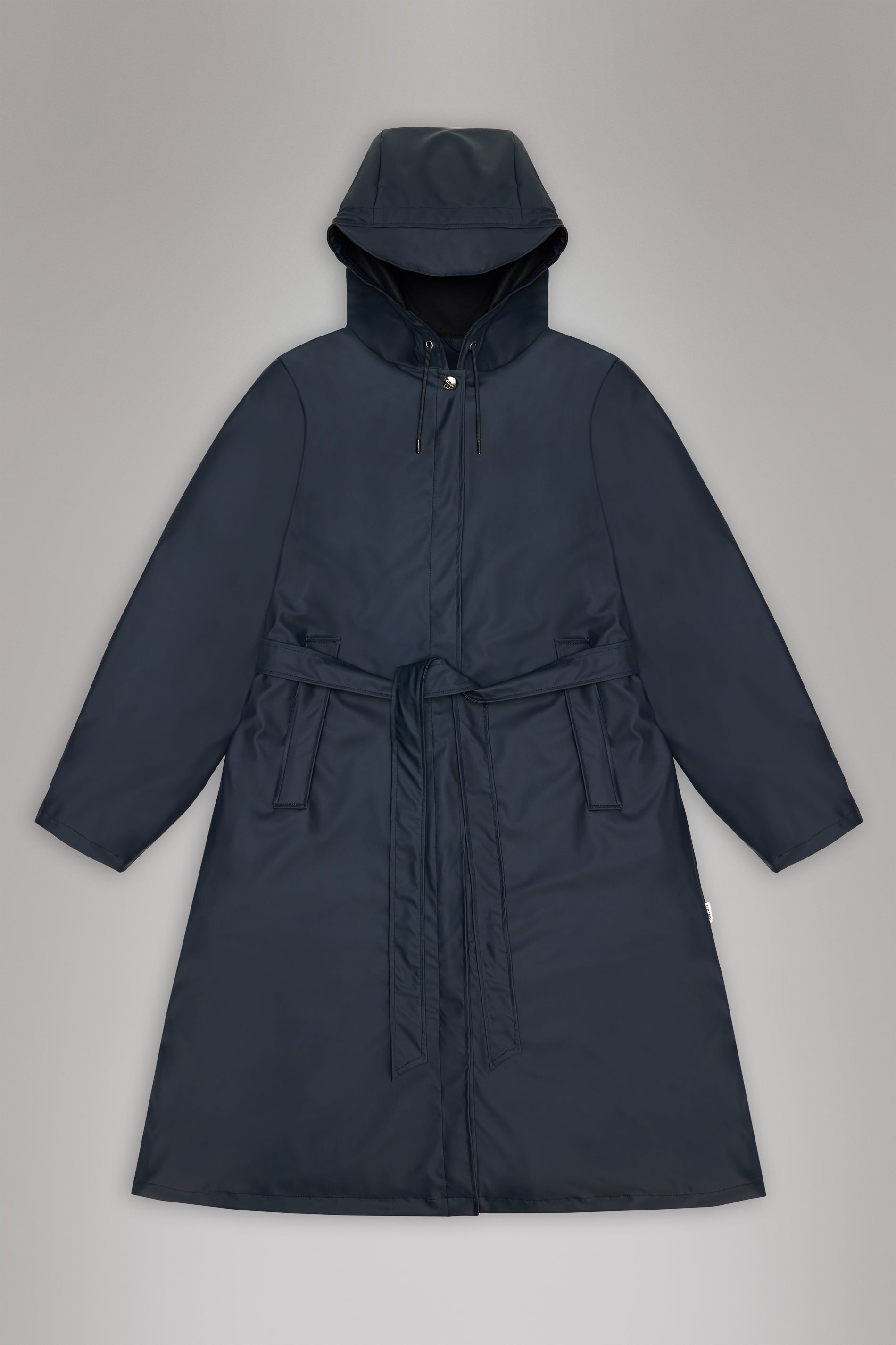 RAINS A-Line Longer W Jacket Navy Jacket