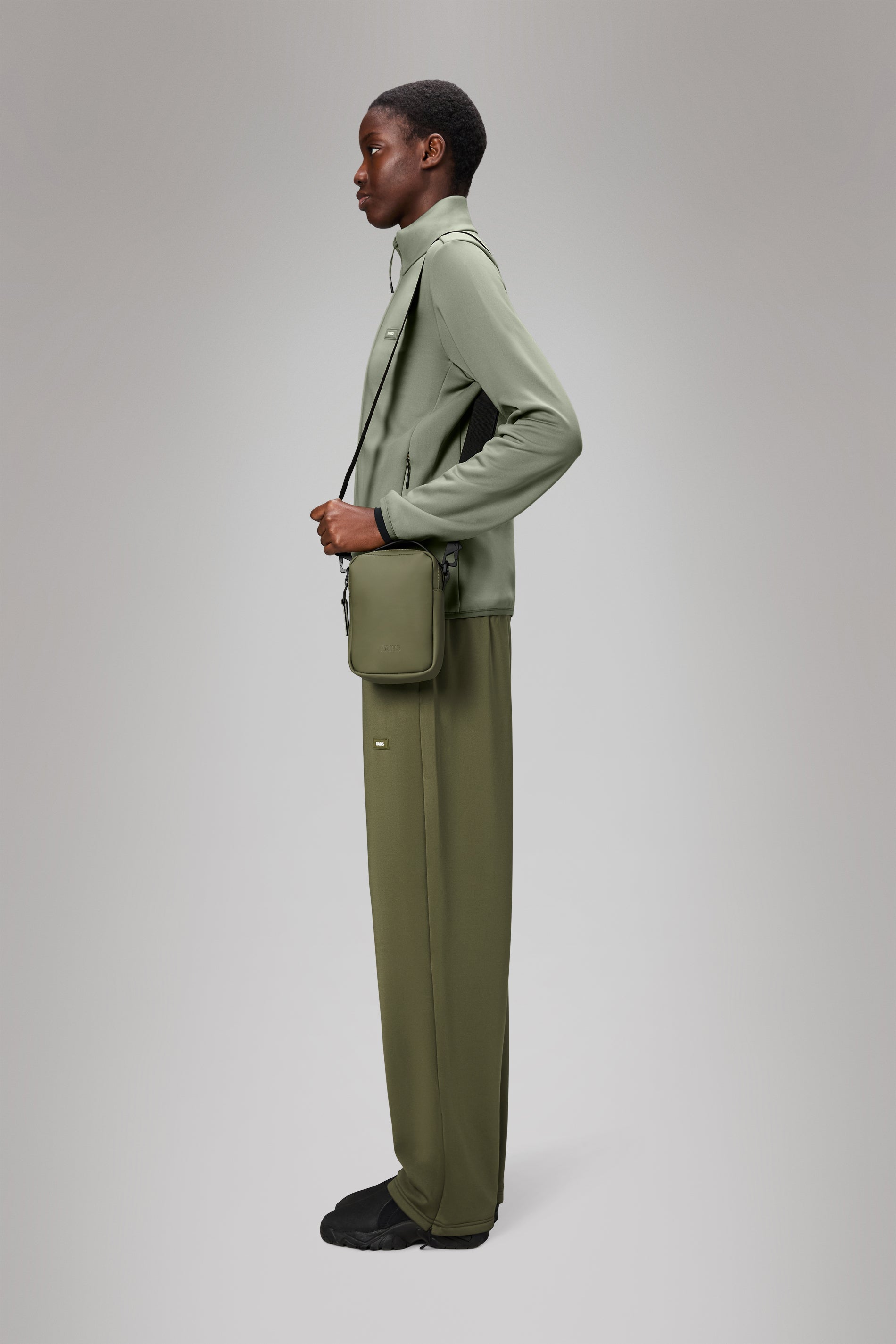 RAINS Reporter Box Bag Marsh Crossbody