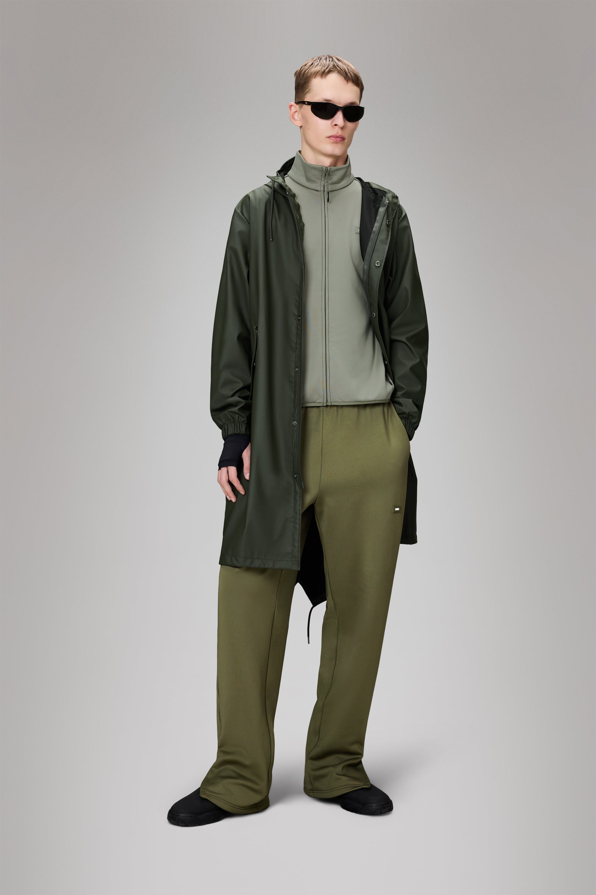 RAINS Fishtail Parka Green Jacket