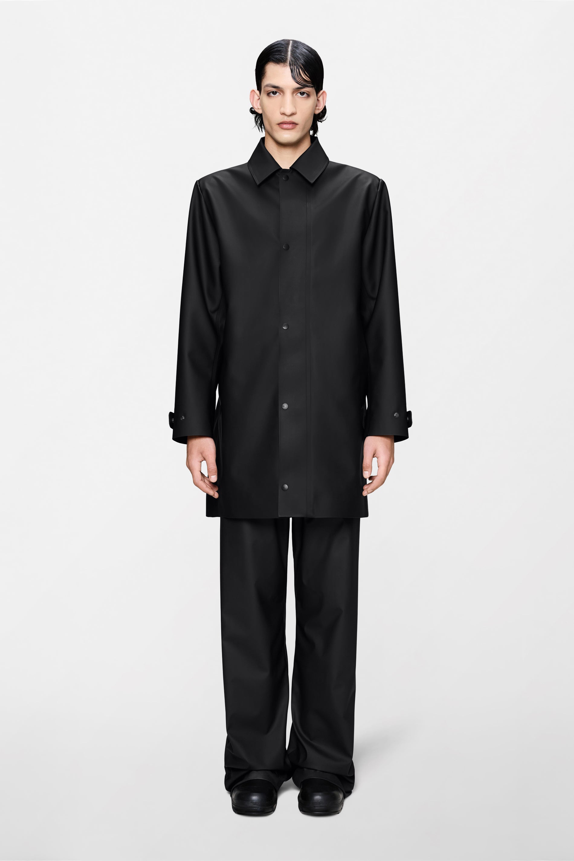 RAINS Nara Long Jacket Black Jacket