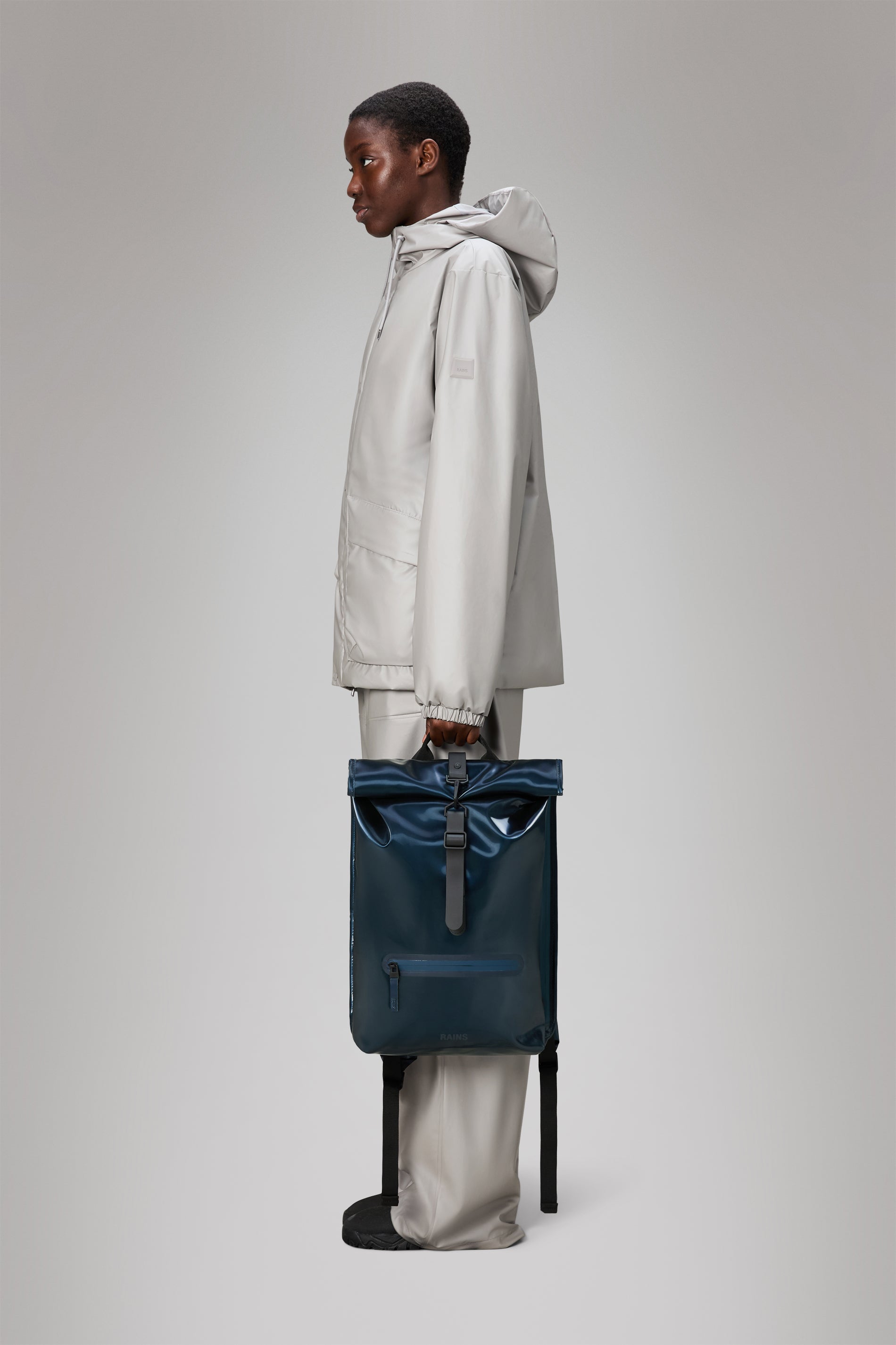 RAINS Rolltop Rucksack Spill 17L H60 x D11 x W32 cm Backpack