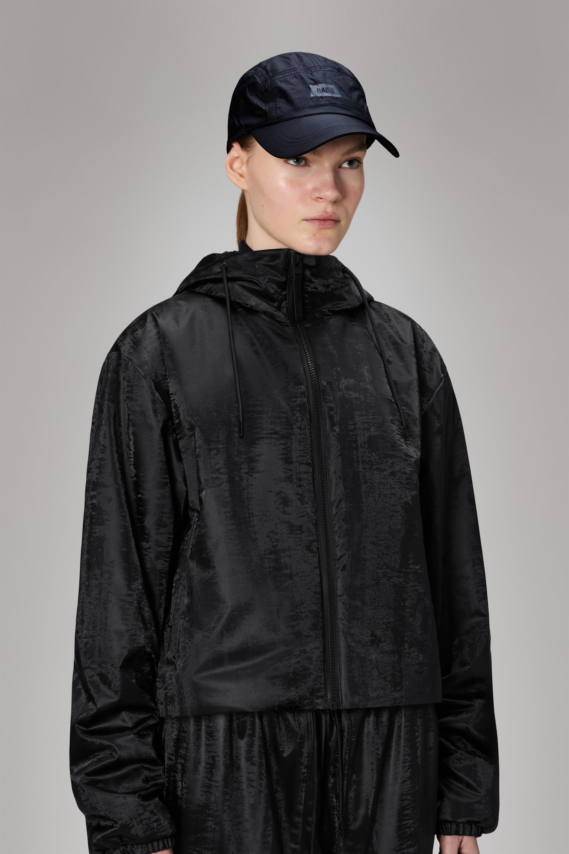 RAINS 5 Panel Ripstop Cap Navy Headwear