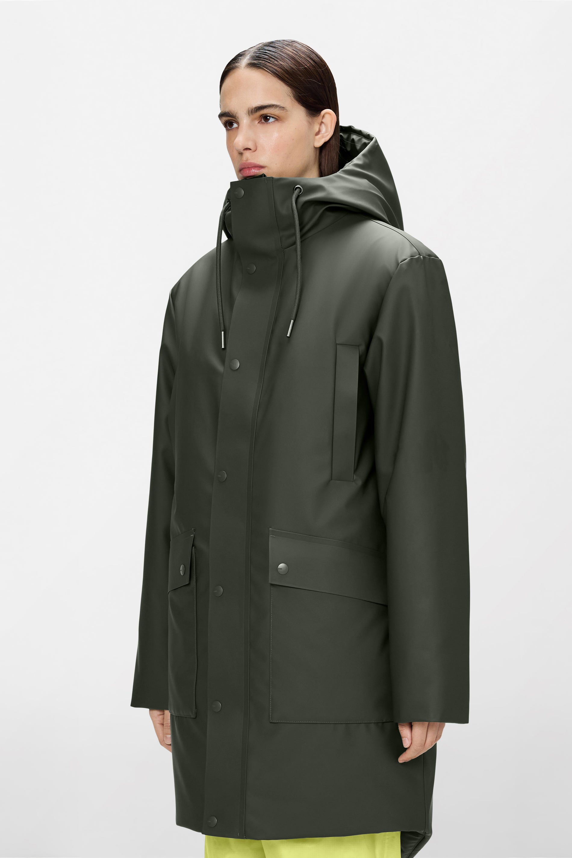 RAINS Nome Long Parka Green Jacket