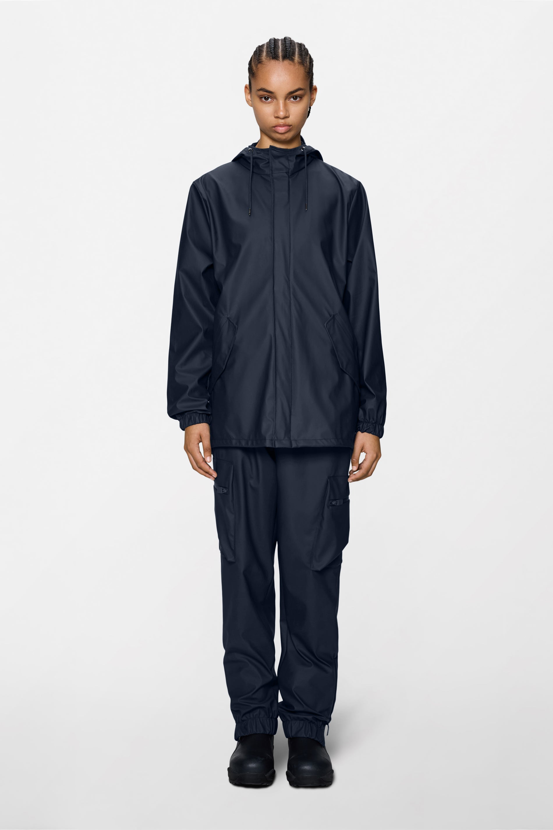 RAINS Fishtail Jacket Navy Jacket