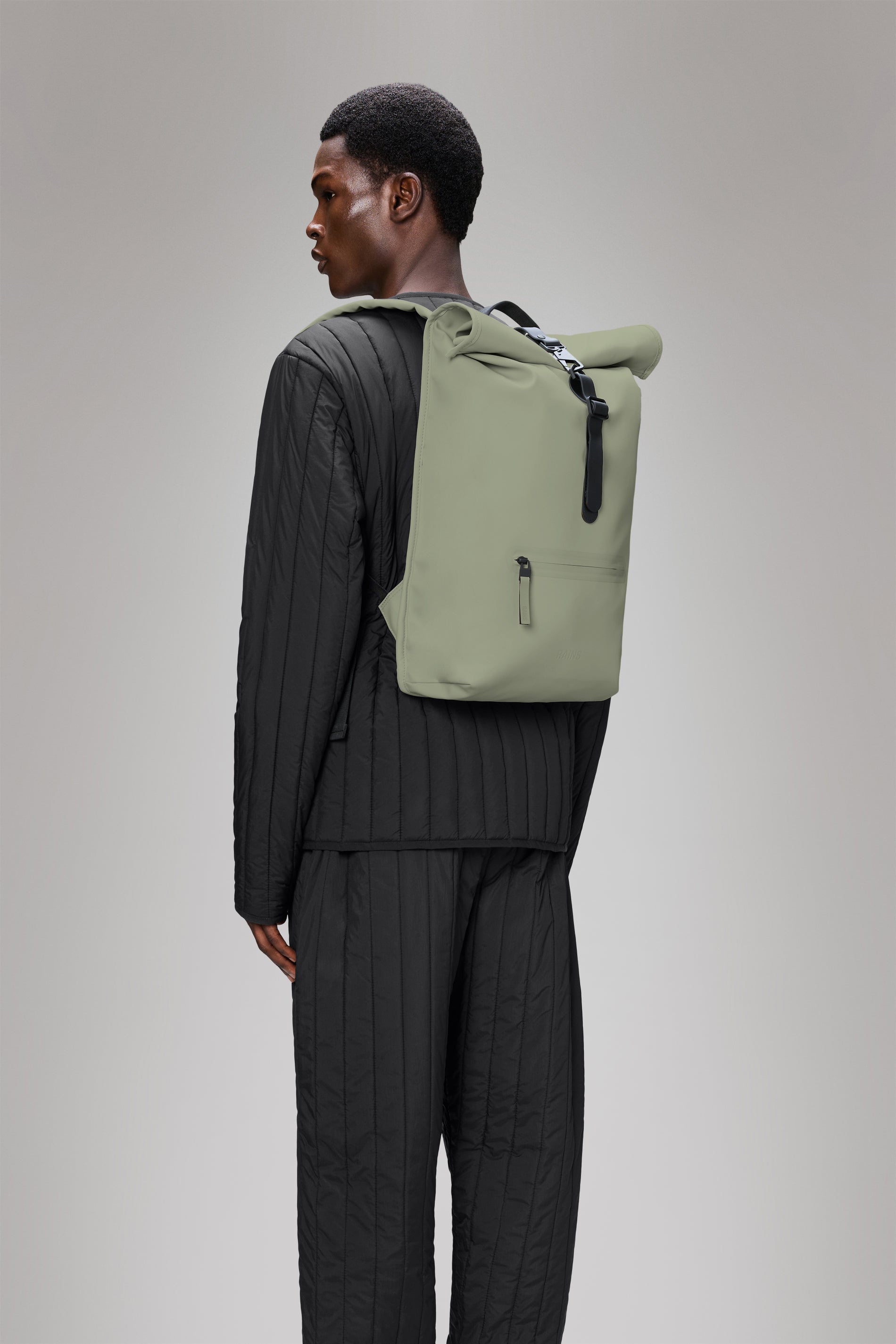 RAINS Rolltop Rucksack Drift Backpack
