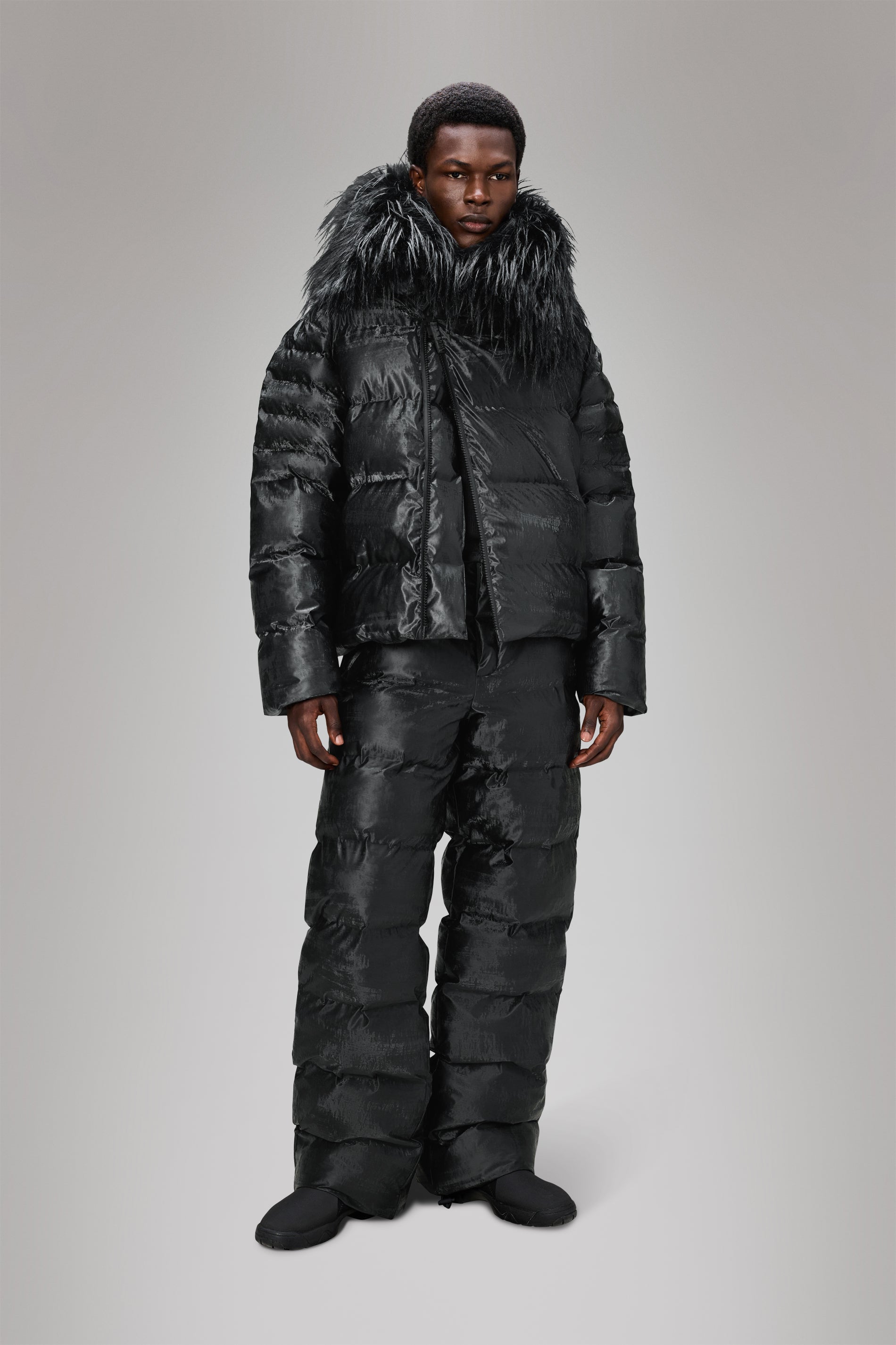 RAINS Alta Vision Fleece Jacket Coal Jacket