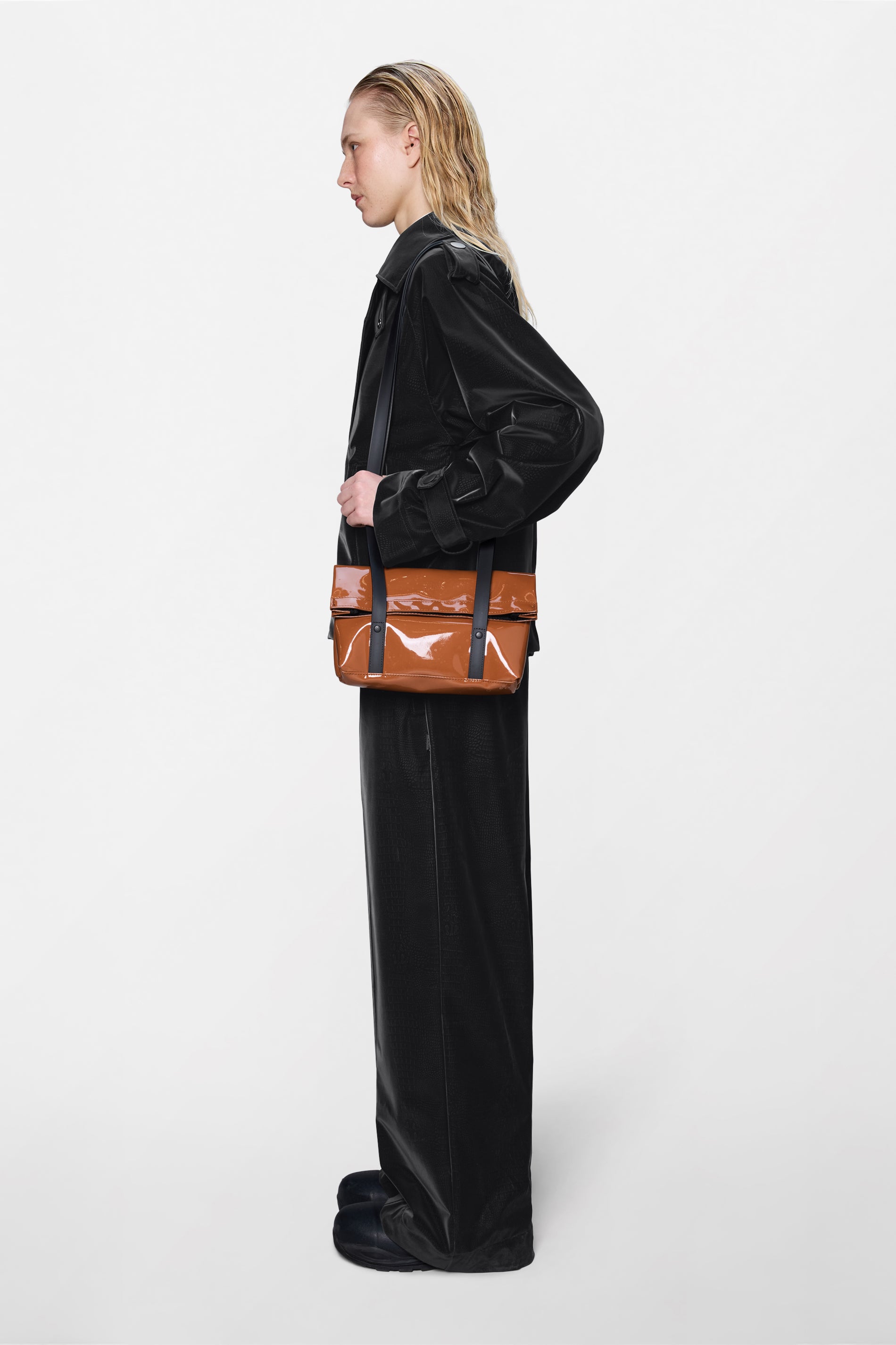 RAINS 2 Strap Crossbody Bag Ochre 17L H17 x D9 x W25 cm Crossbody