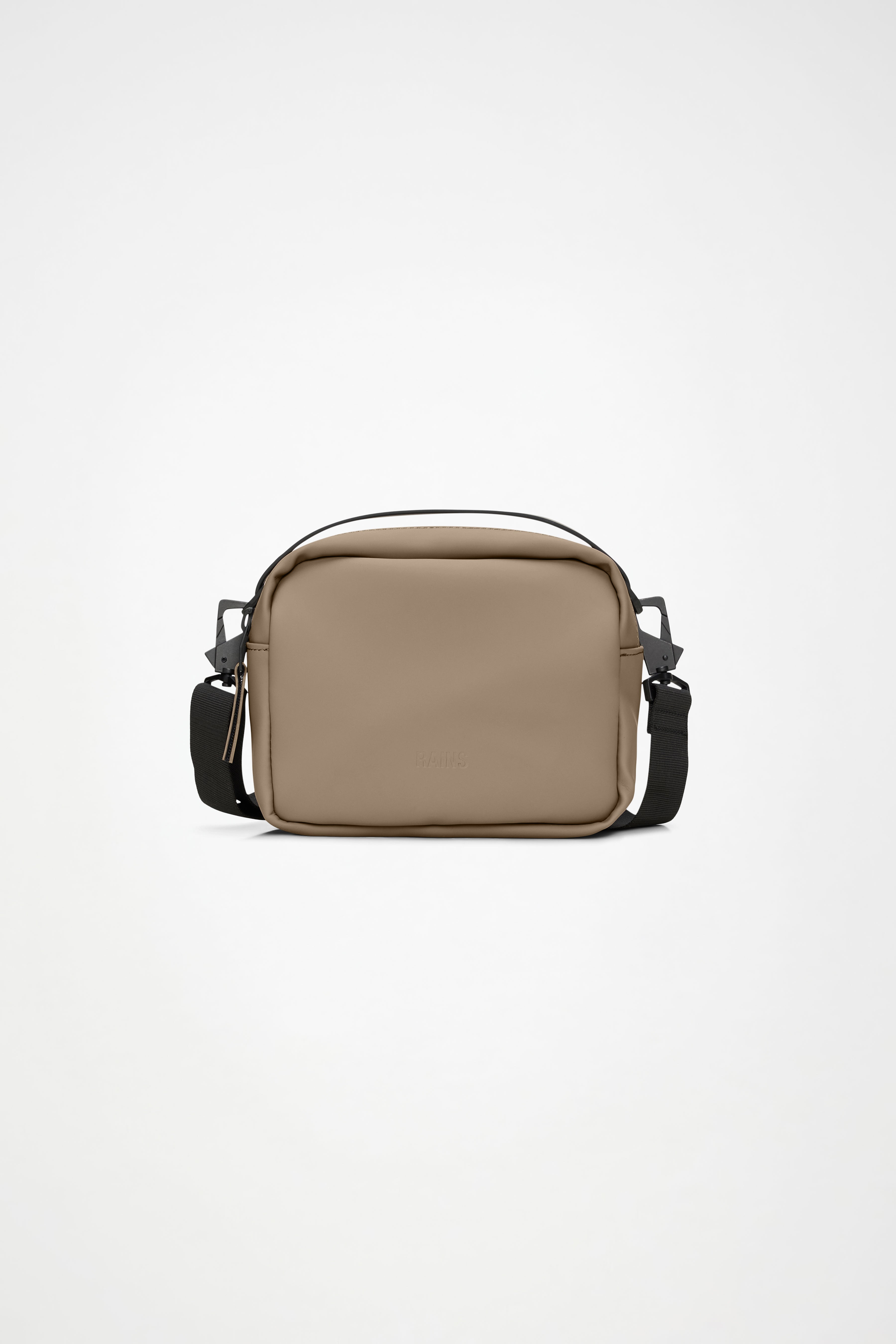 RAINS Box Bag Beige Crossbody