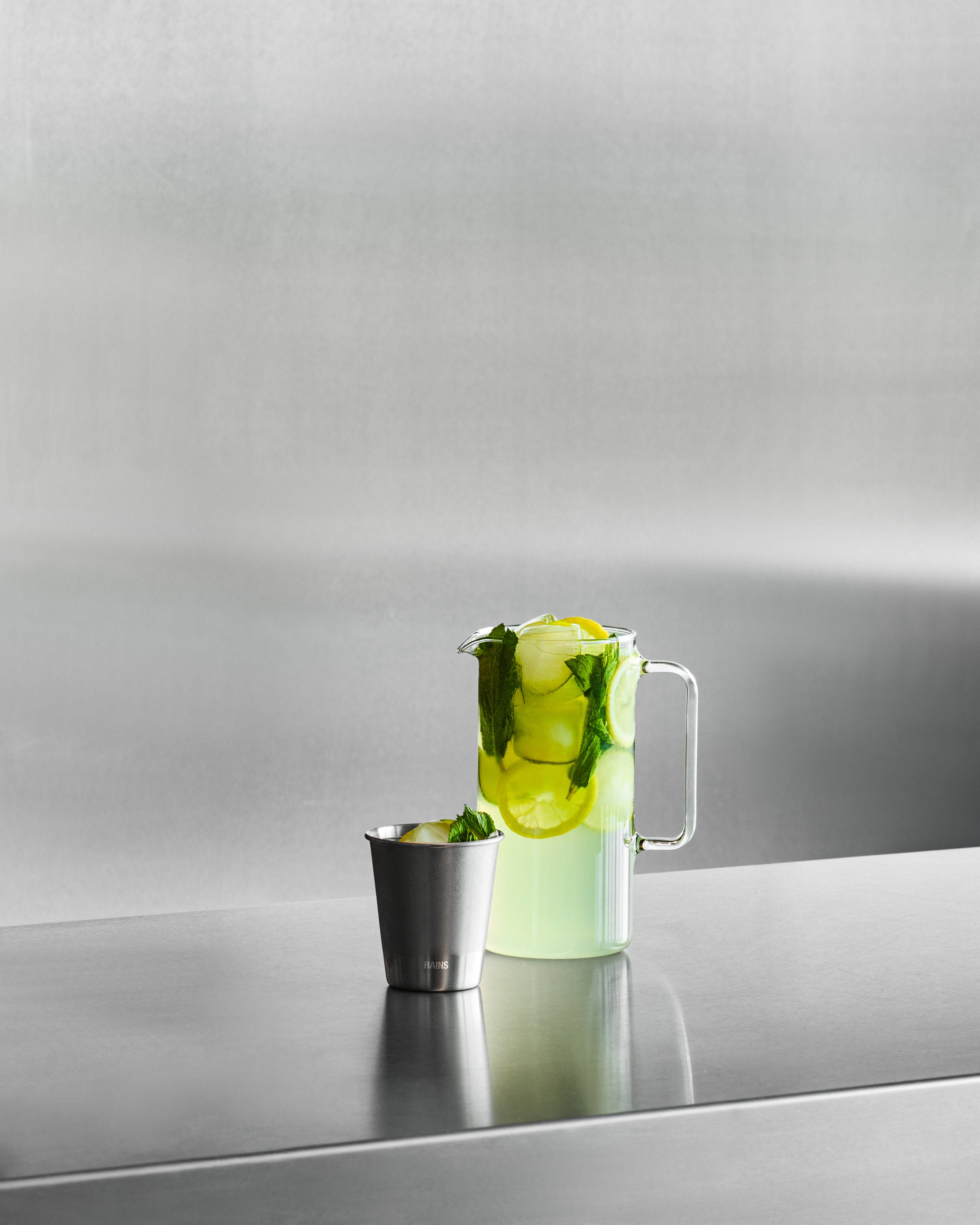 RAINS Stainless Steel 2-Pack Cups 250ml Steel Coffee Mugs