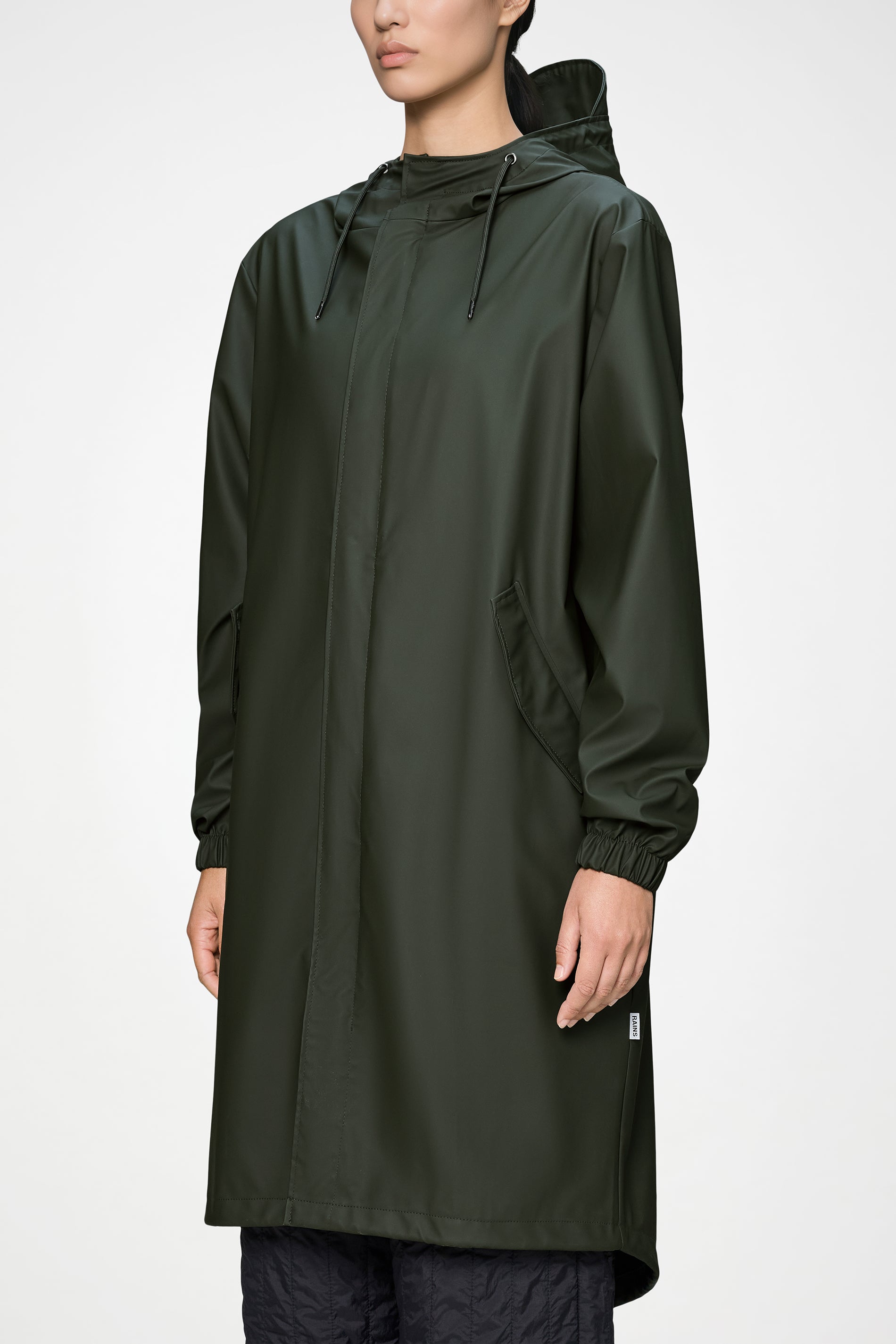 RAINS Fishtail Parka Green Jacket