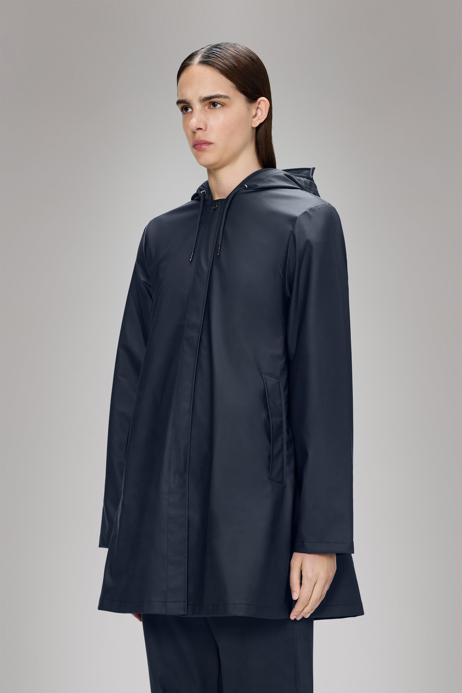 RAINS A-Line W Jacket Navy Jacket