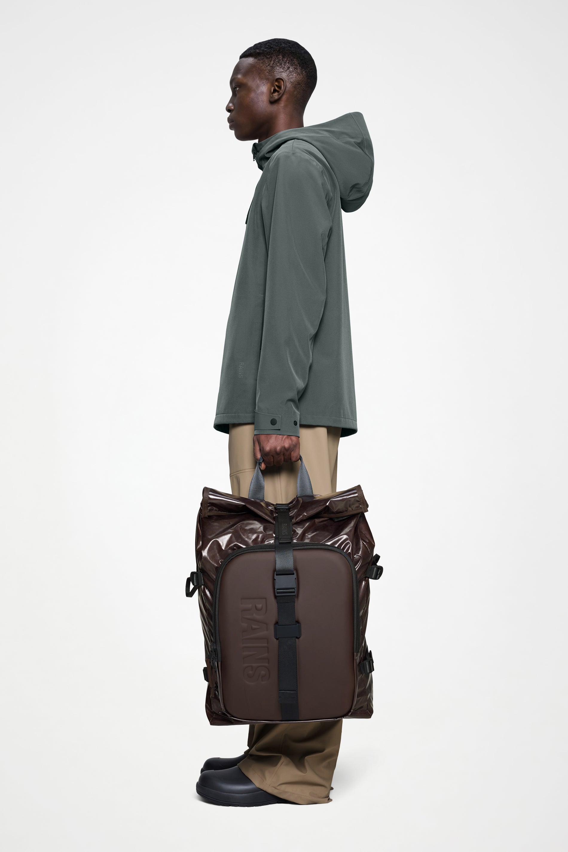RAINS Sibu  Shield Backpack Bark 32L H52 x D16 x W35 cm Backpack