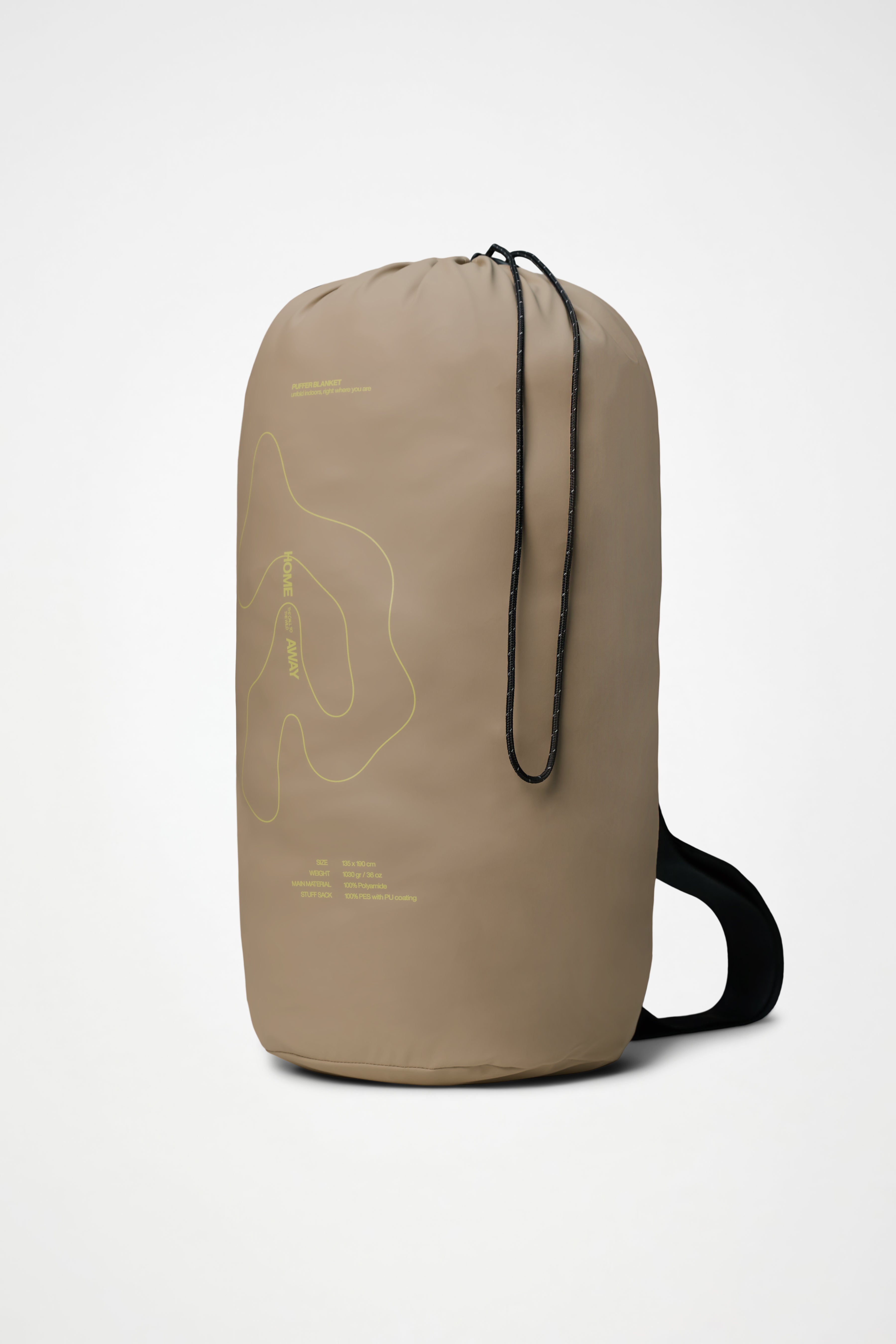 RAINS Puffer Blanket Beige Picnic Blanket