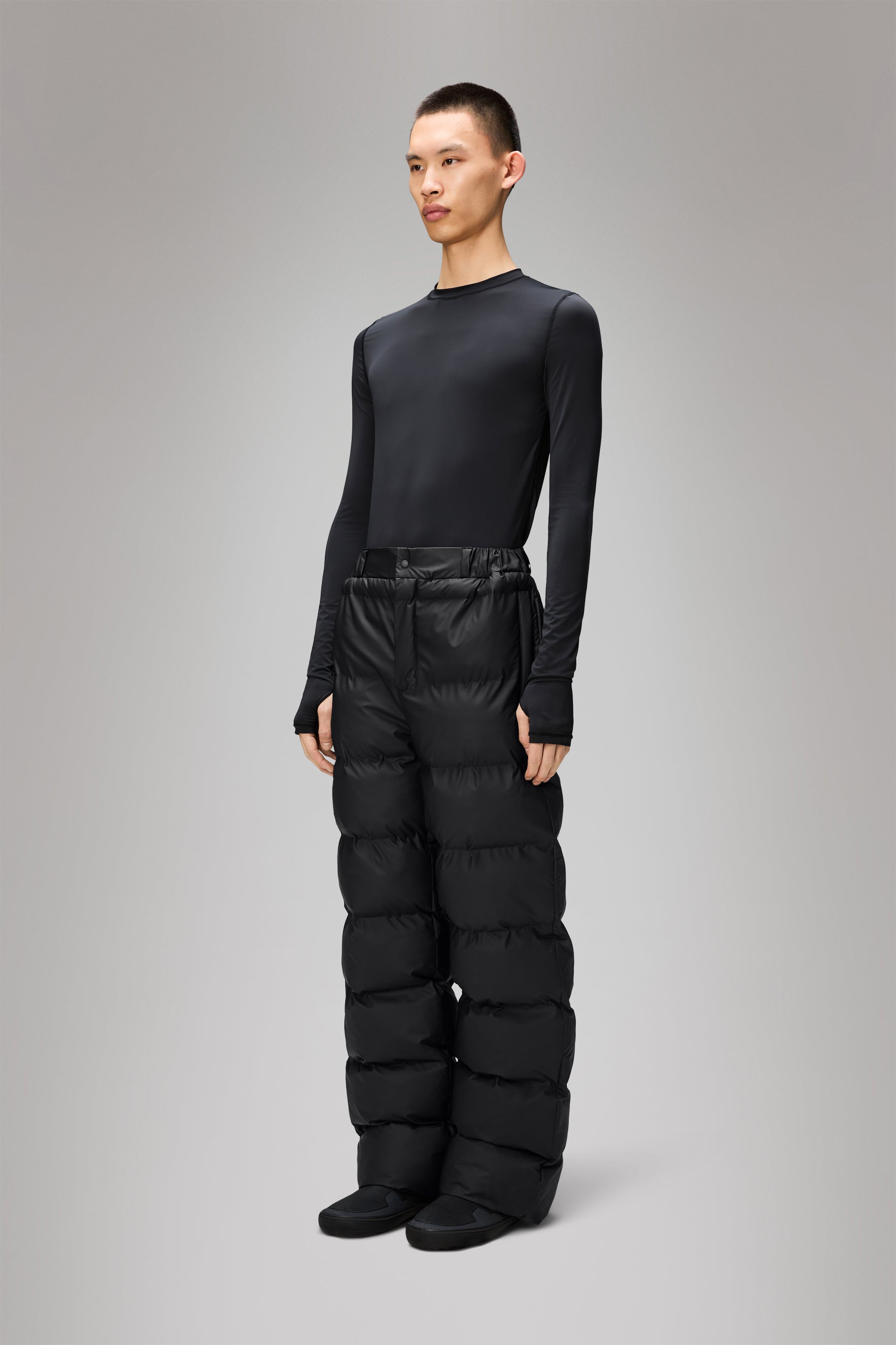 RAINS Alta Puffer Pants Regular Black Pants