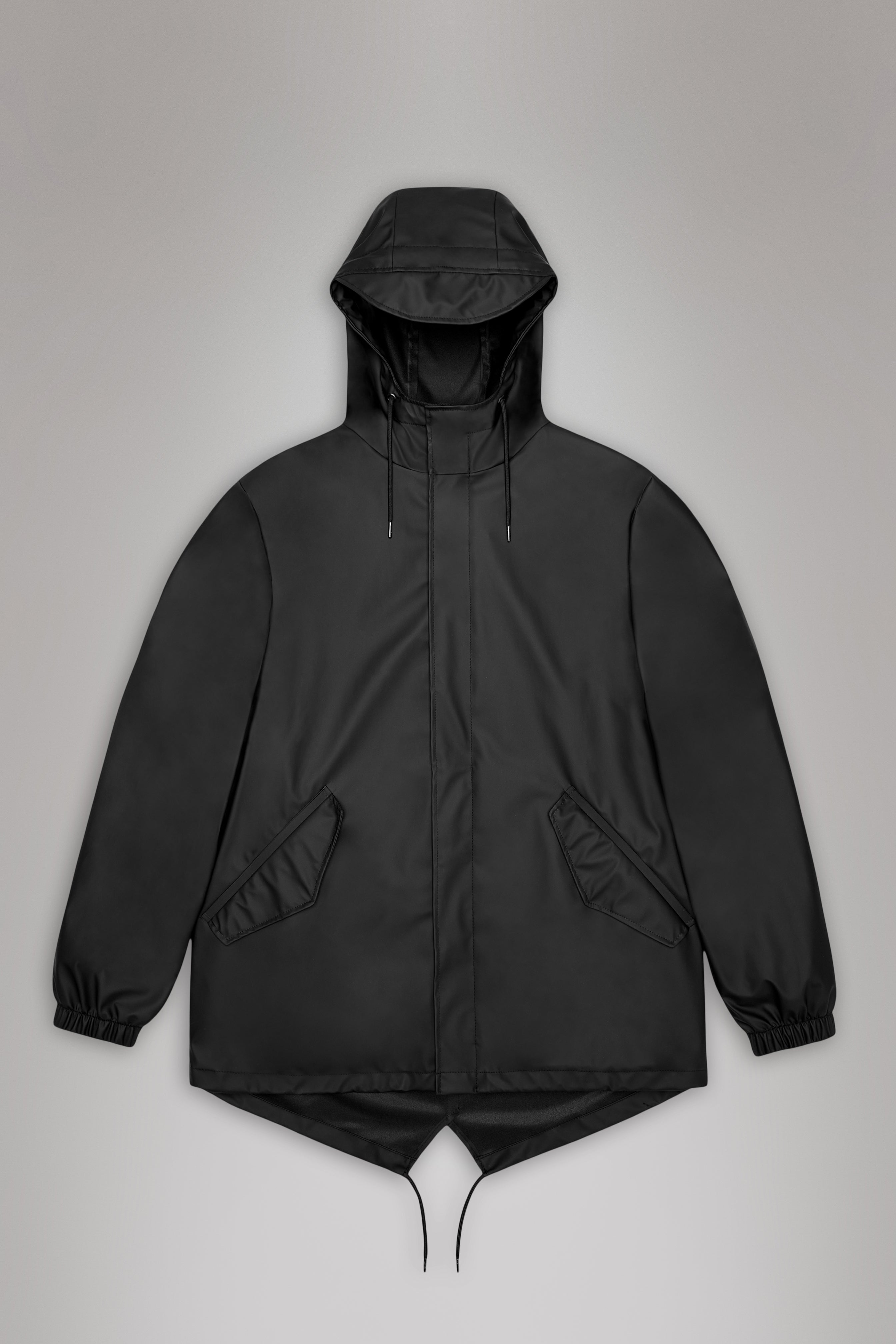 RAINS Fishtail Jacket Black Jacket