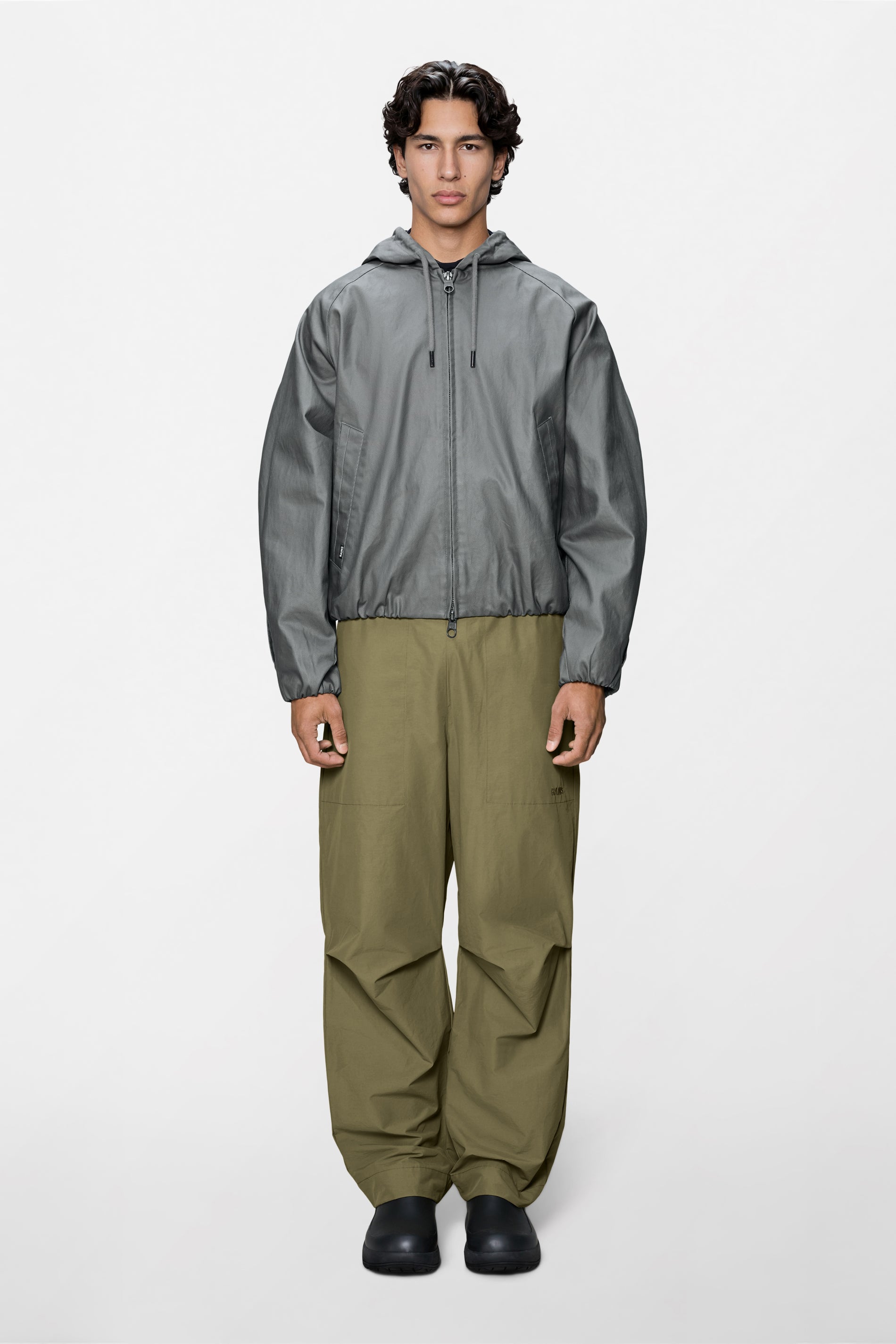 RAINS Heavy Woven Jacket Asphalt Jacket