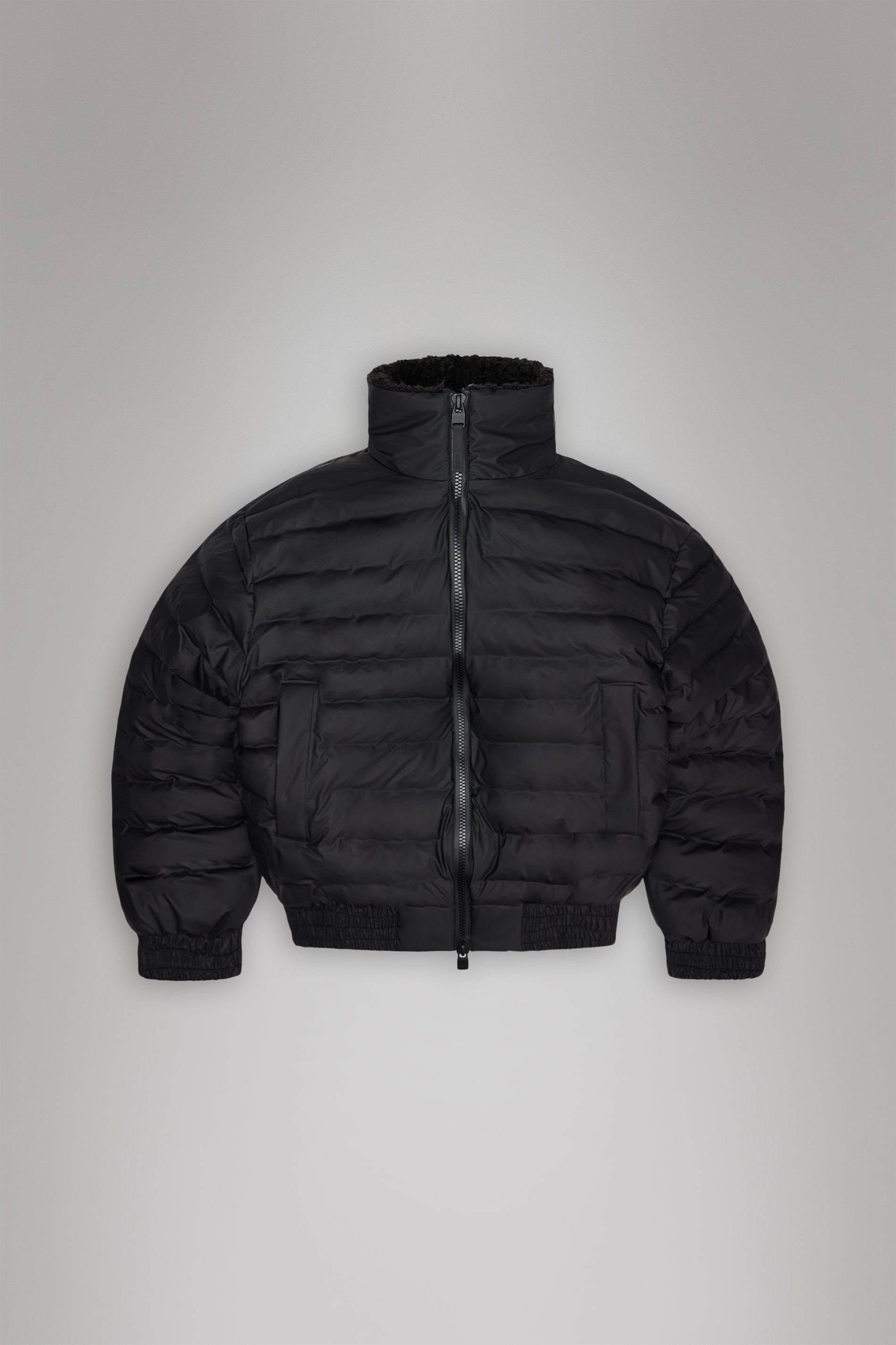 Rains Lohja Vision Puffer Bomber Jacket Black Jacket