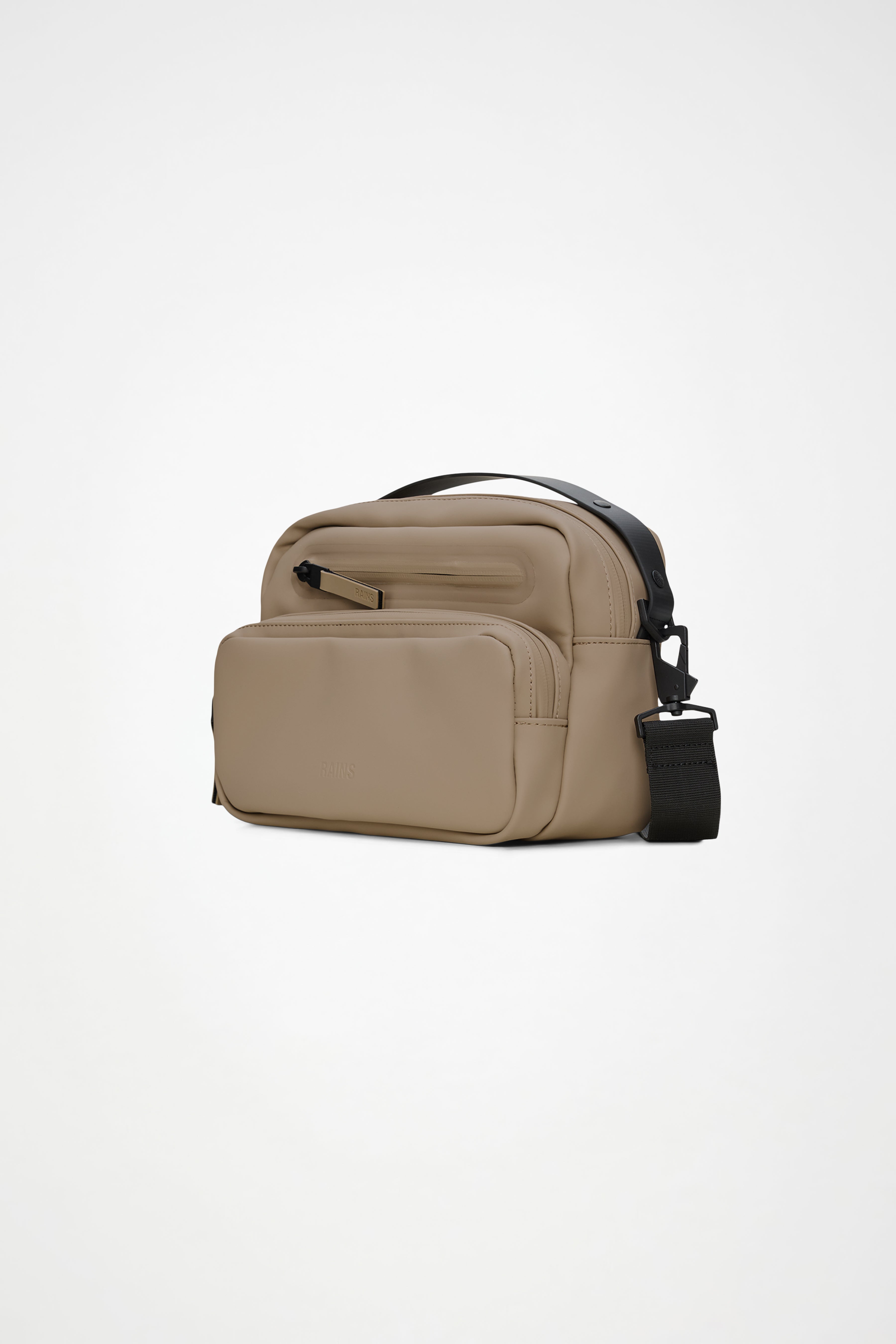 RAINS Cargo Box Bag Beige 4L H18 x D8 x W25 cm Crossbody