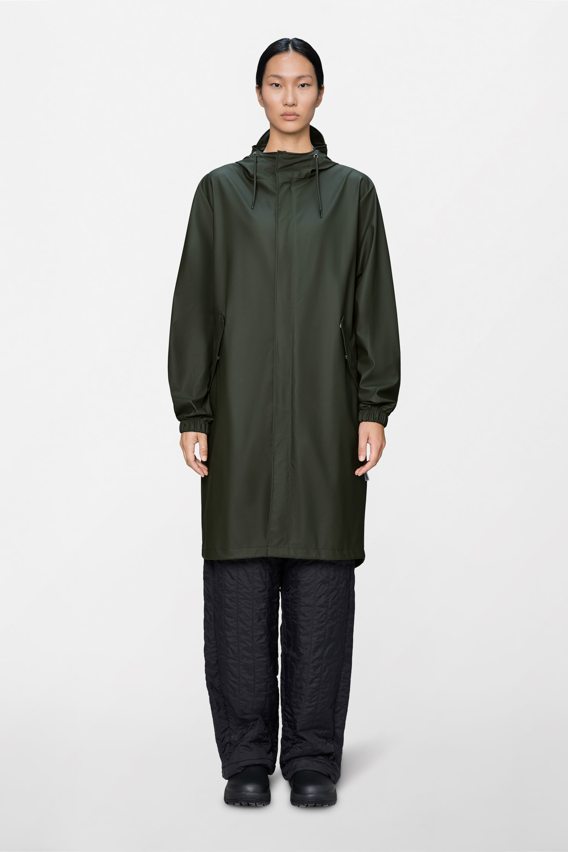 RAINS Fishtail Parka Green Jacket