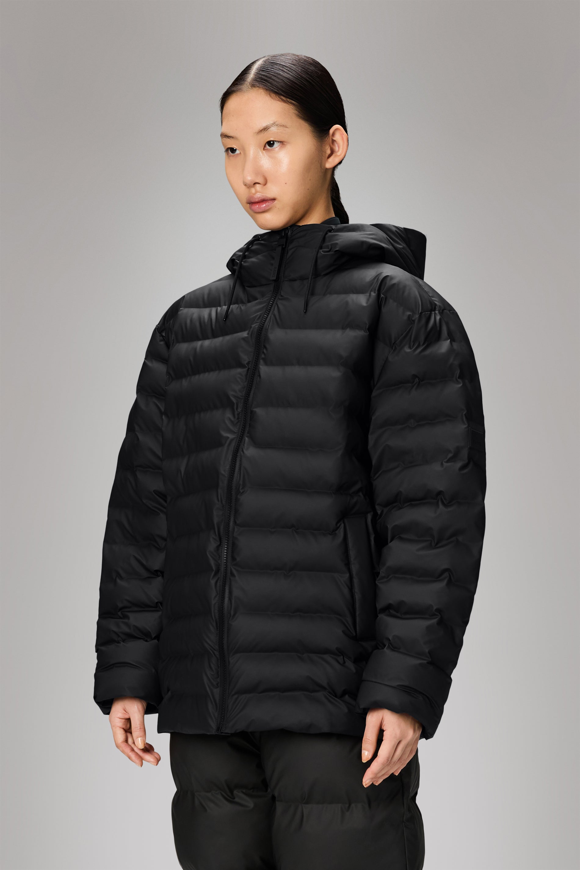 RAINS Lohja Puffer Jacket Black Jacket