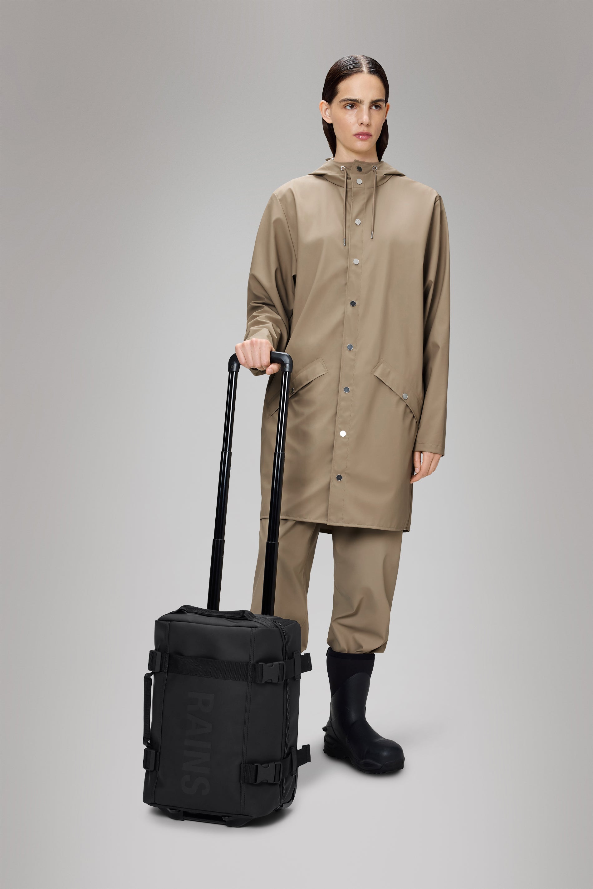 RAINS Texel Cabin Bag Mini Black Trolley