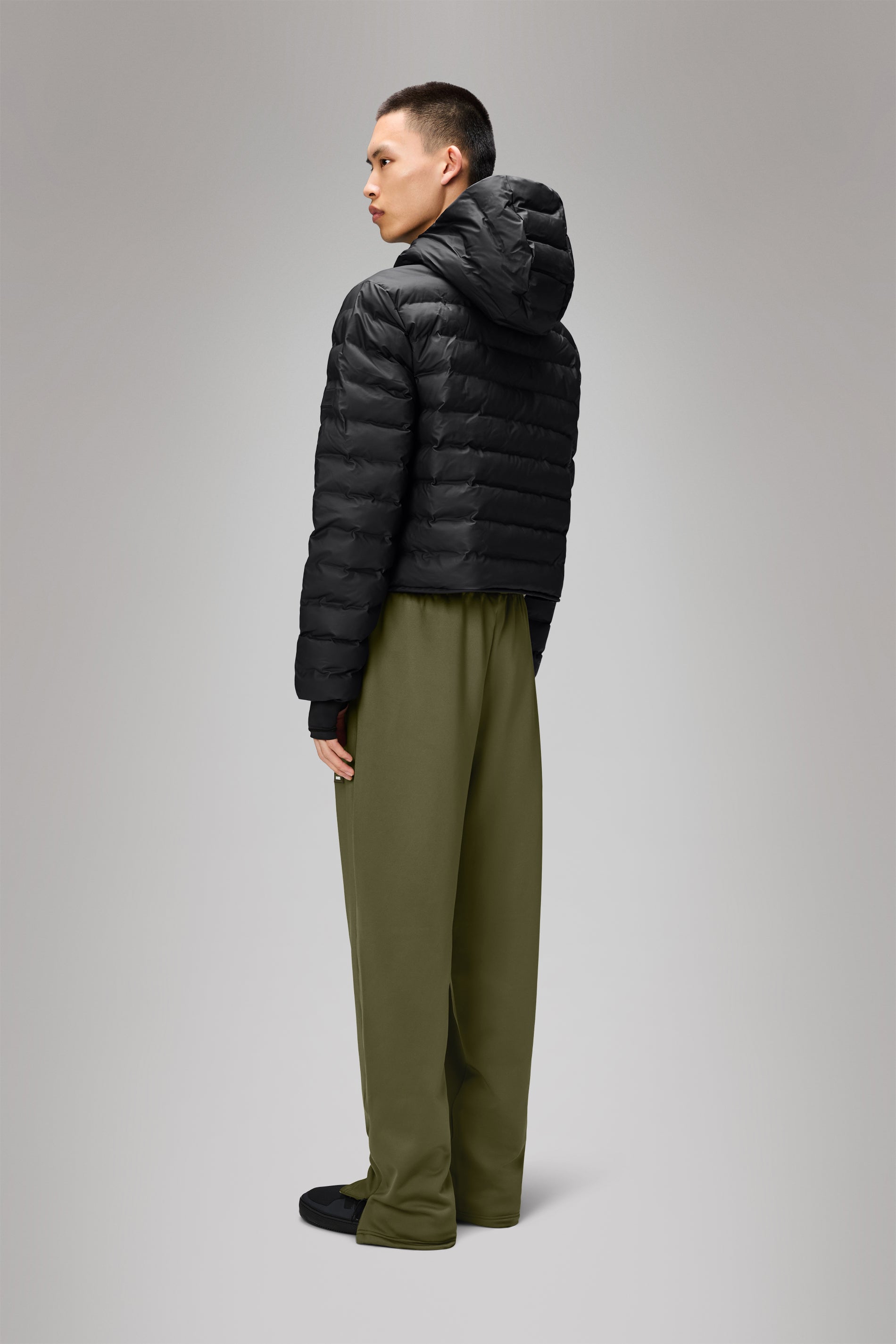 RAINS Lohja Short Puffer Jacket Black Jacket