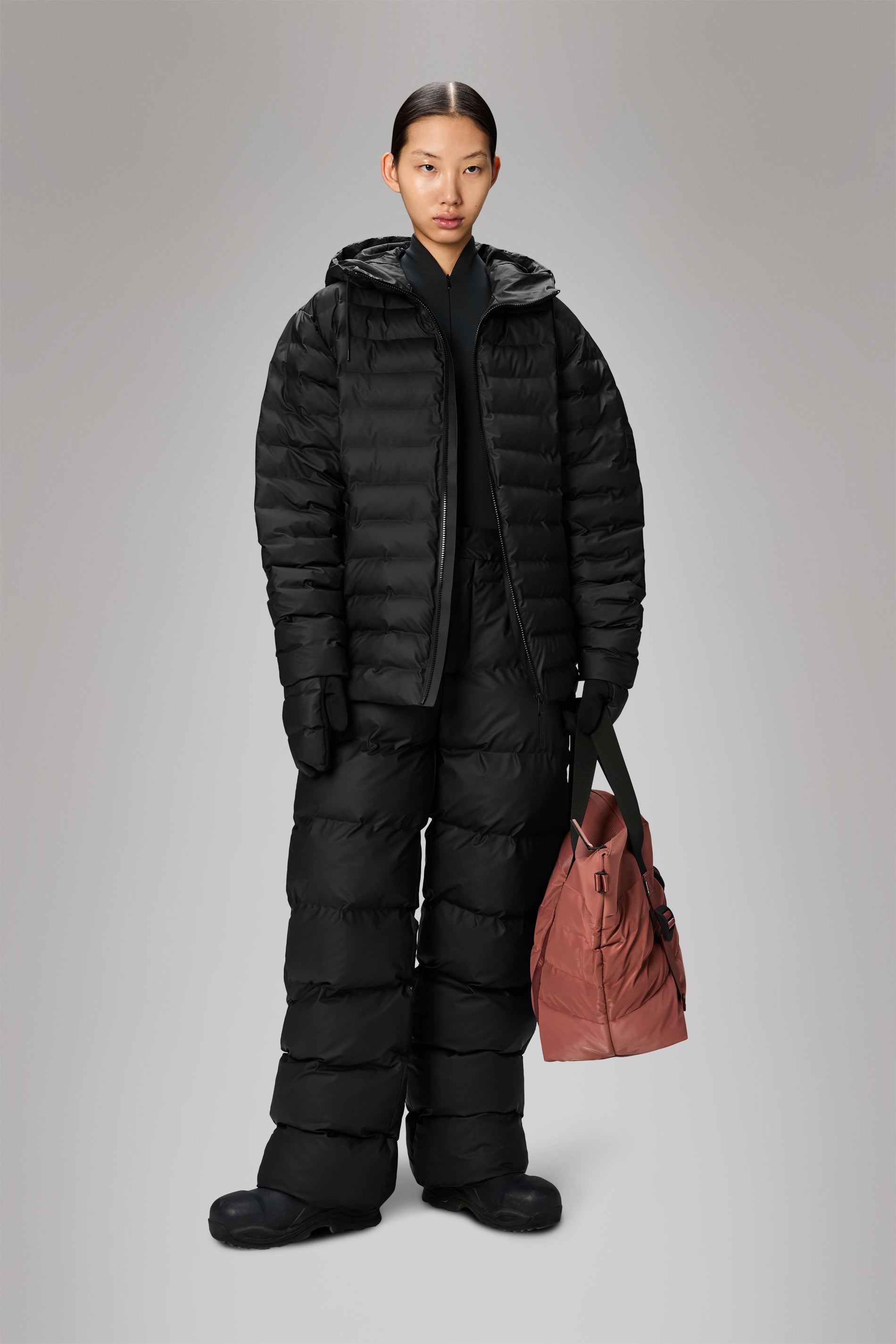 RAINS Lohja Puffer Jacket Black Jacket