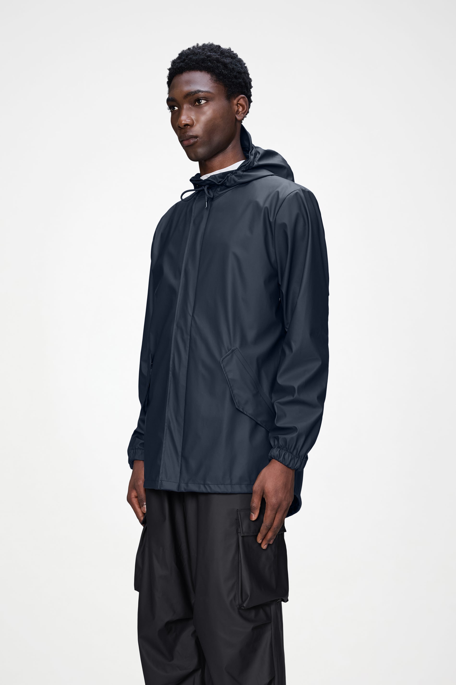 RAINS Fishtail Jacket Navy Jacket