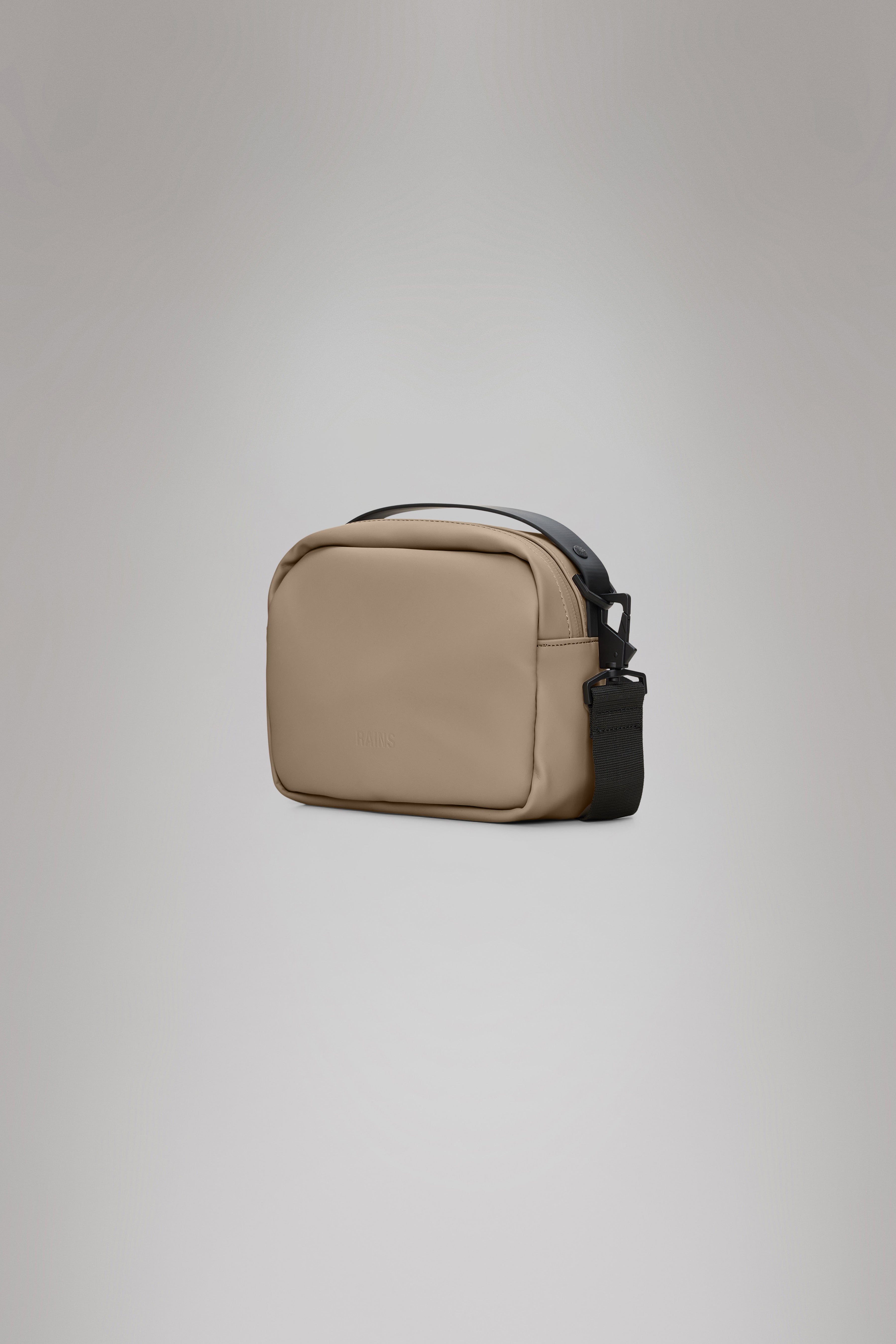 RAINS Box Bag Beige Crossbody