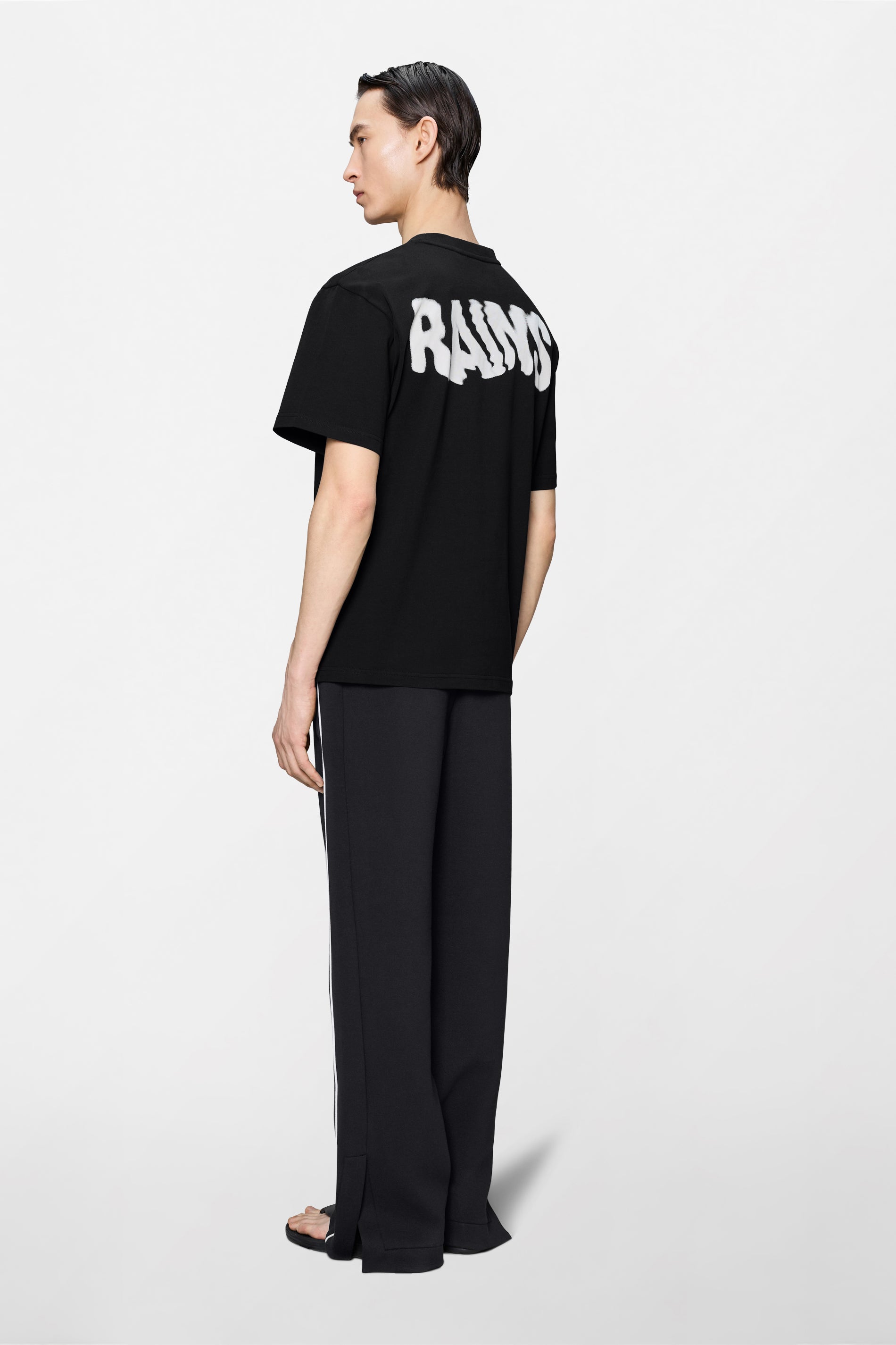RAINS Classic T-shirt Ripple Black Short Sleeve