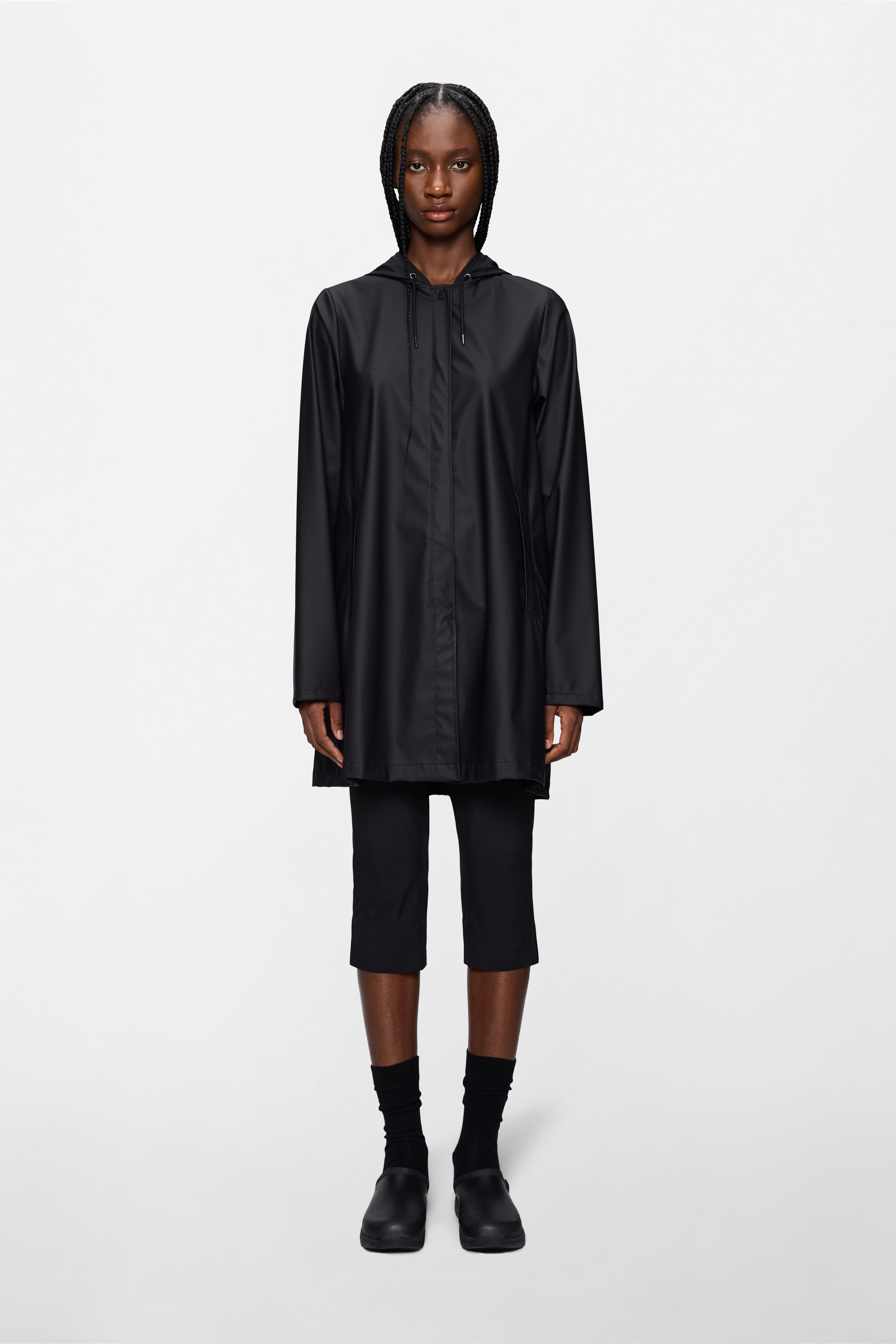 RAINS A-Line W Jacket Black Jacket