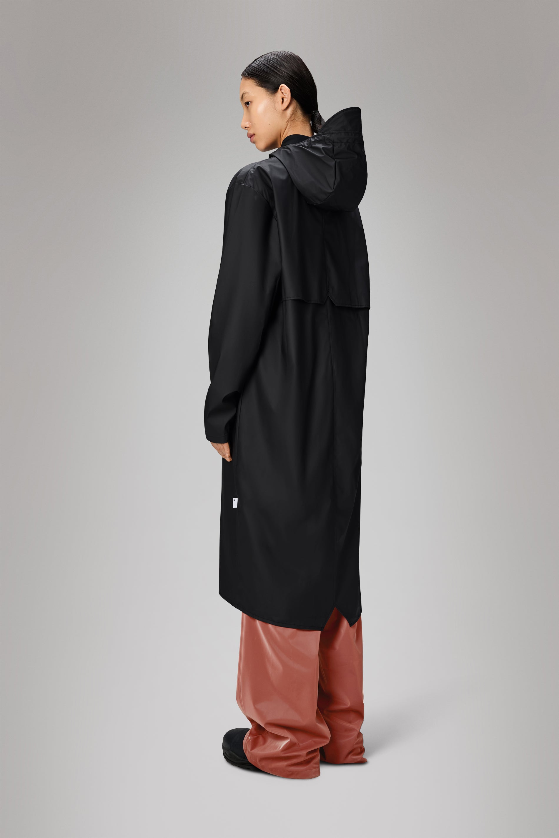 RAINS Longer Jacket Black Jacket