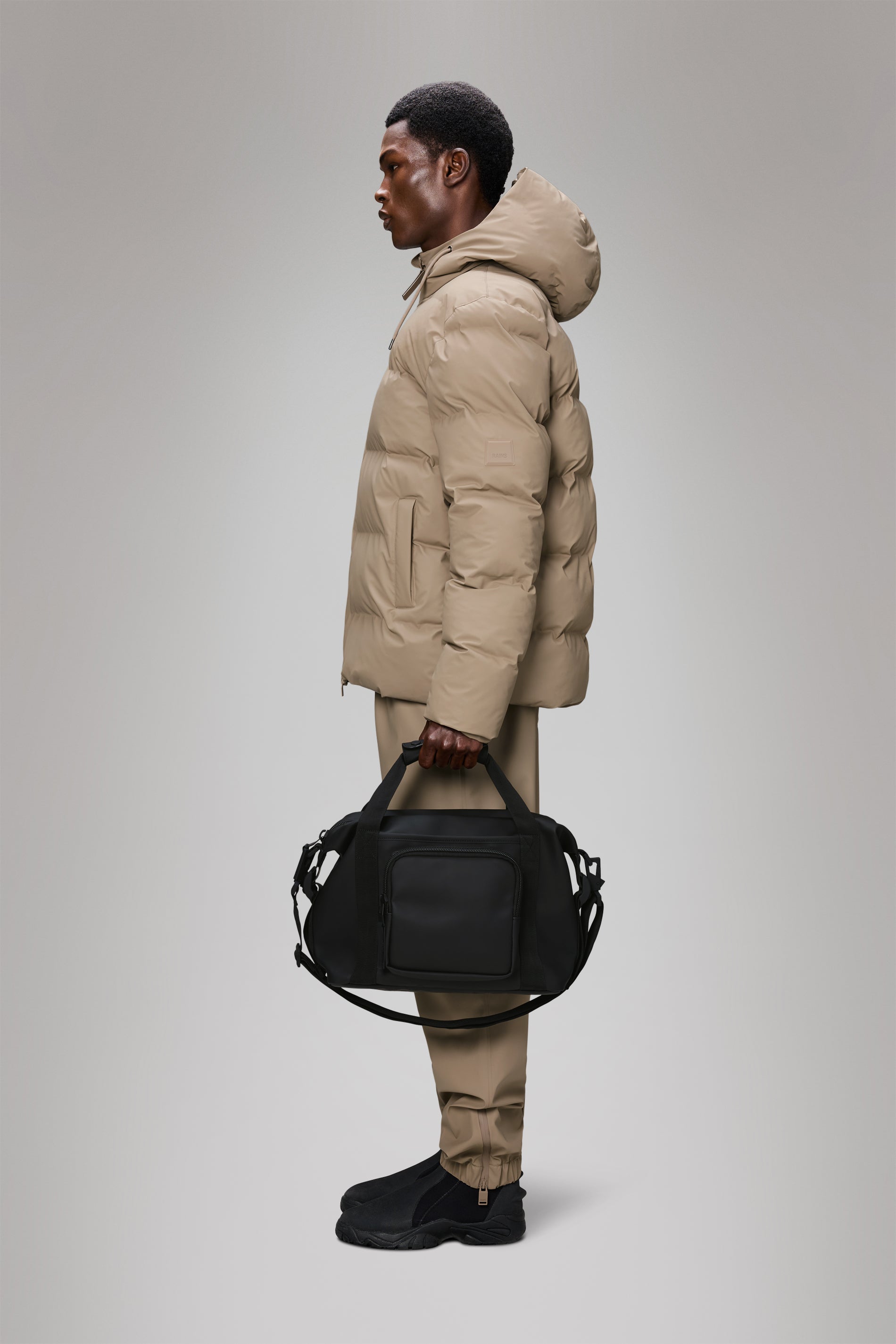 RAINS Texel Kit Bag Black 36L H31 x D14 x W44 cm Weekender